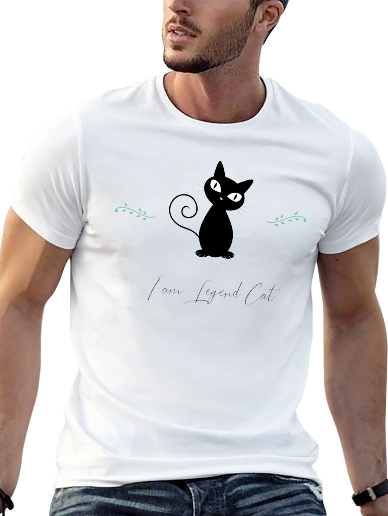 Black Cat Graphic Tee - Love Legend Cat