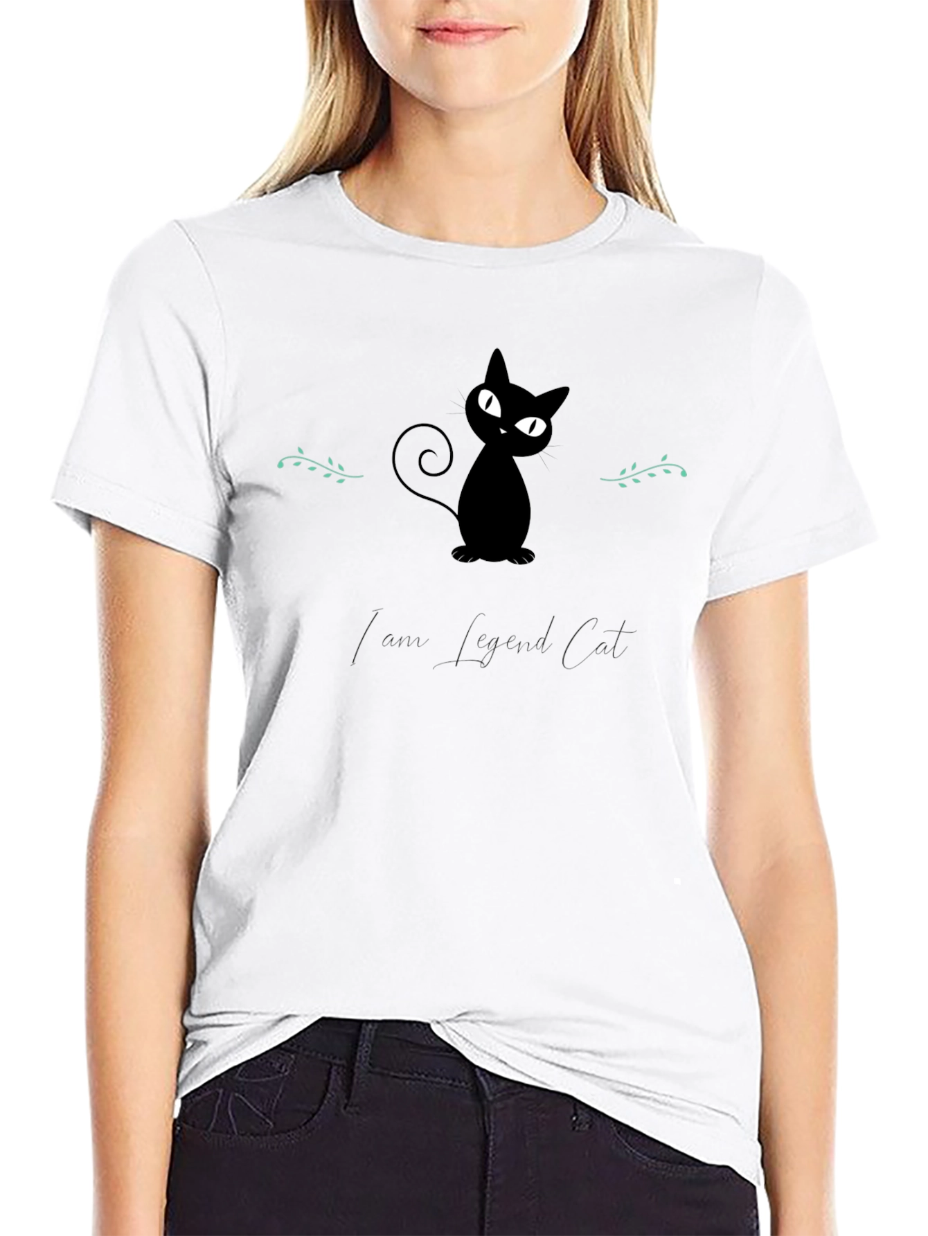 Black Cat Graphic Tee - Love Legend Cat