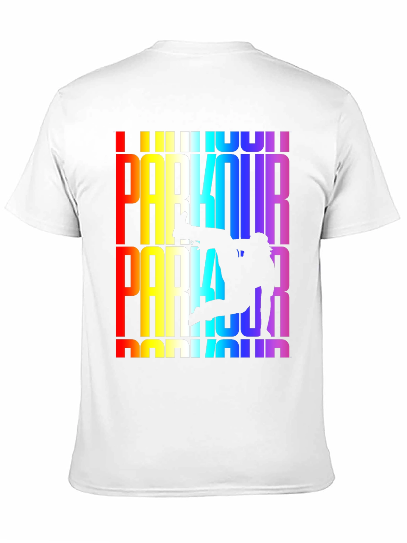 Rainbow Parkour Graphic Tee - Black