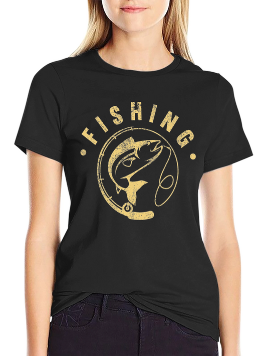 Fishing Graphic Print Mens T-Shirt