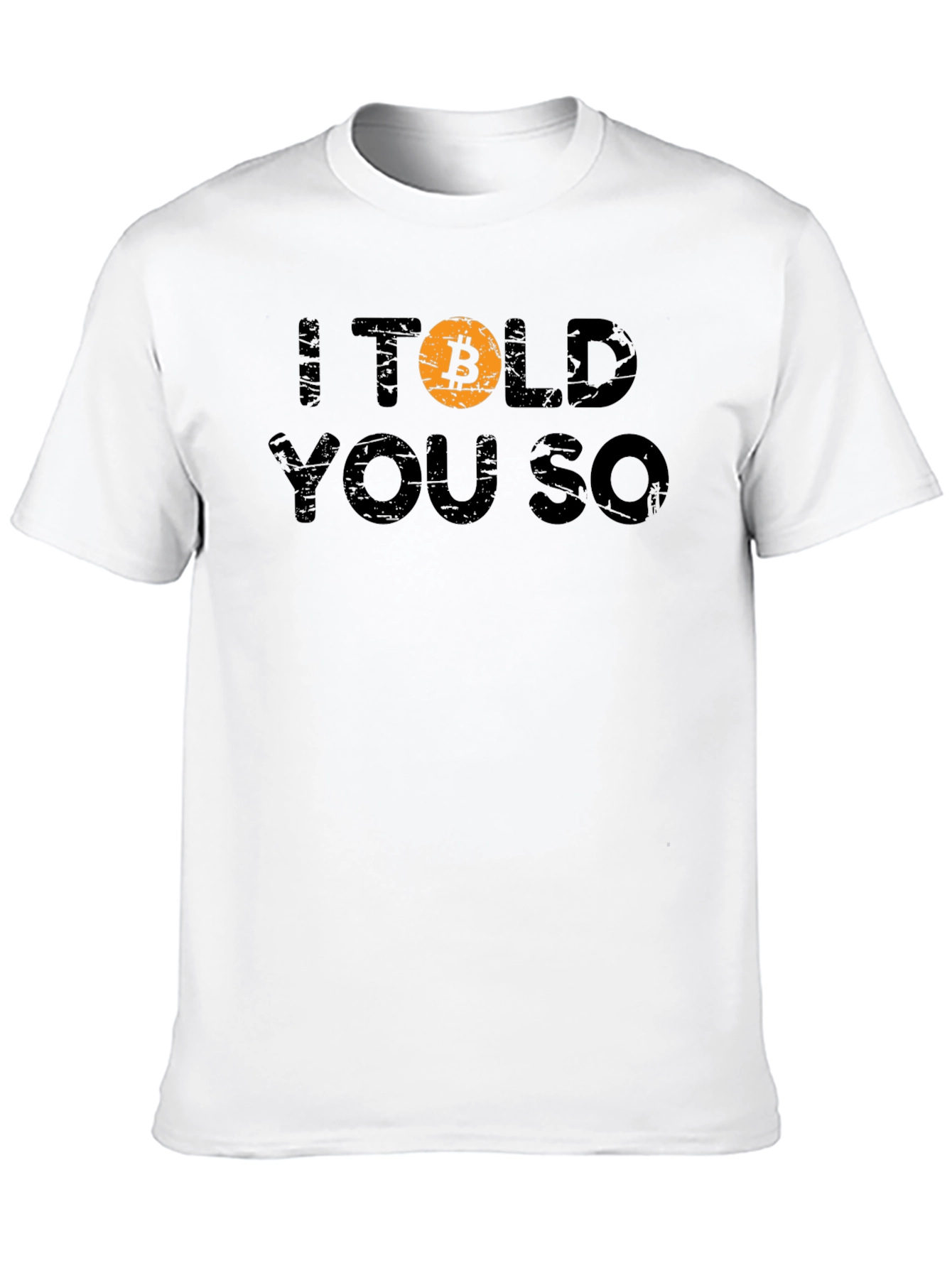 Bitcoin Crypto I Told You So Black T-Shirt