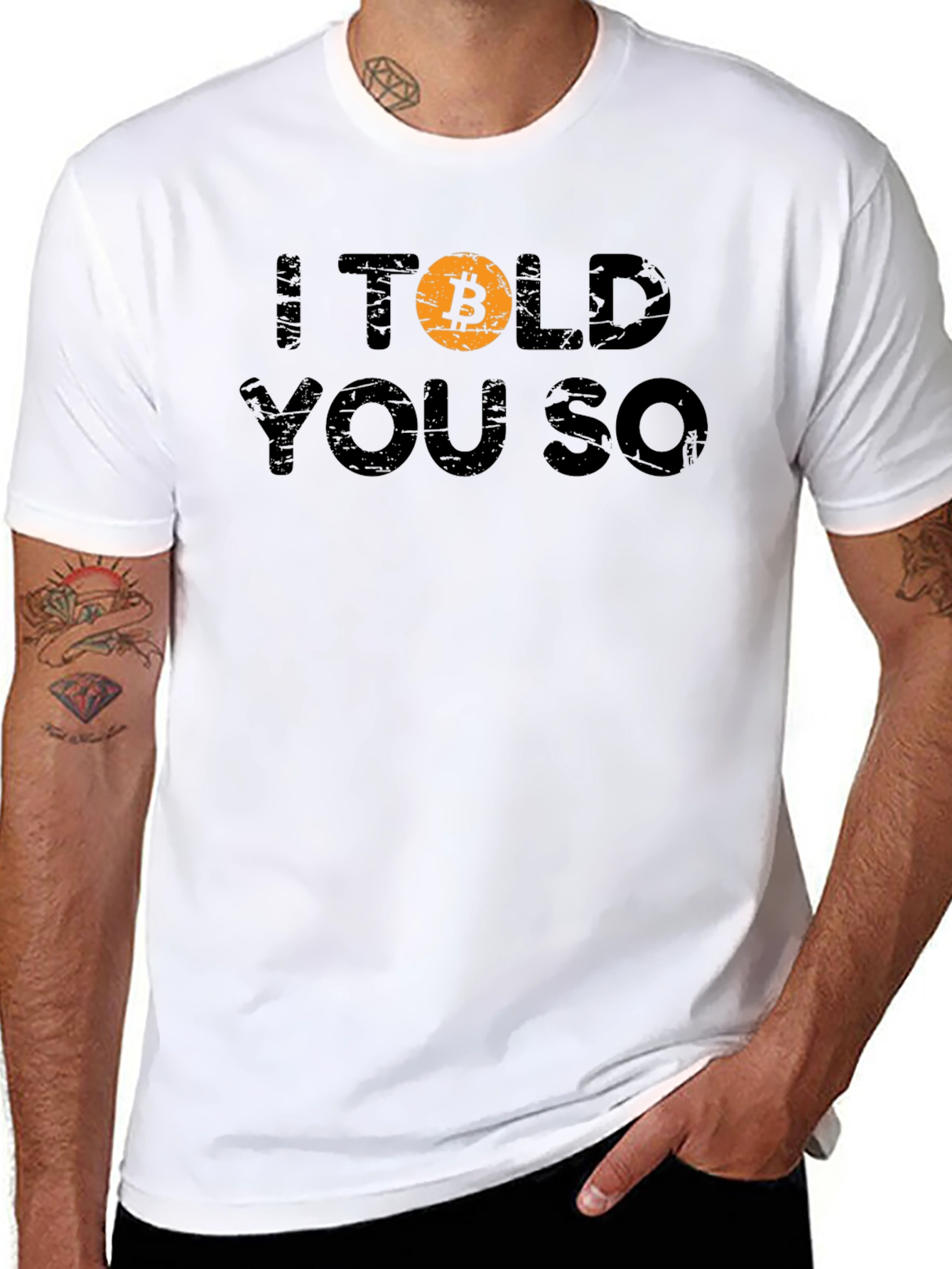 Bitcoin Crypto I Told You So Black T-Shirt