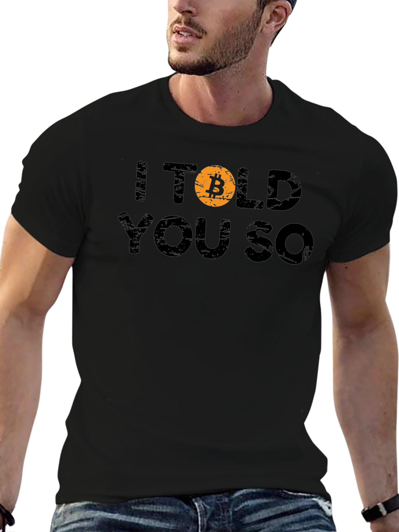 Bitcoin Crypto I Told You So Black T-Shirt