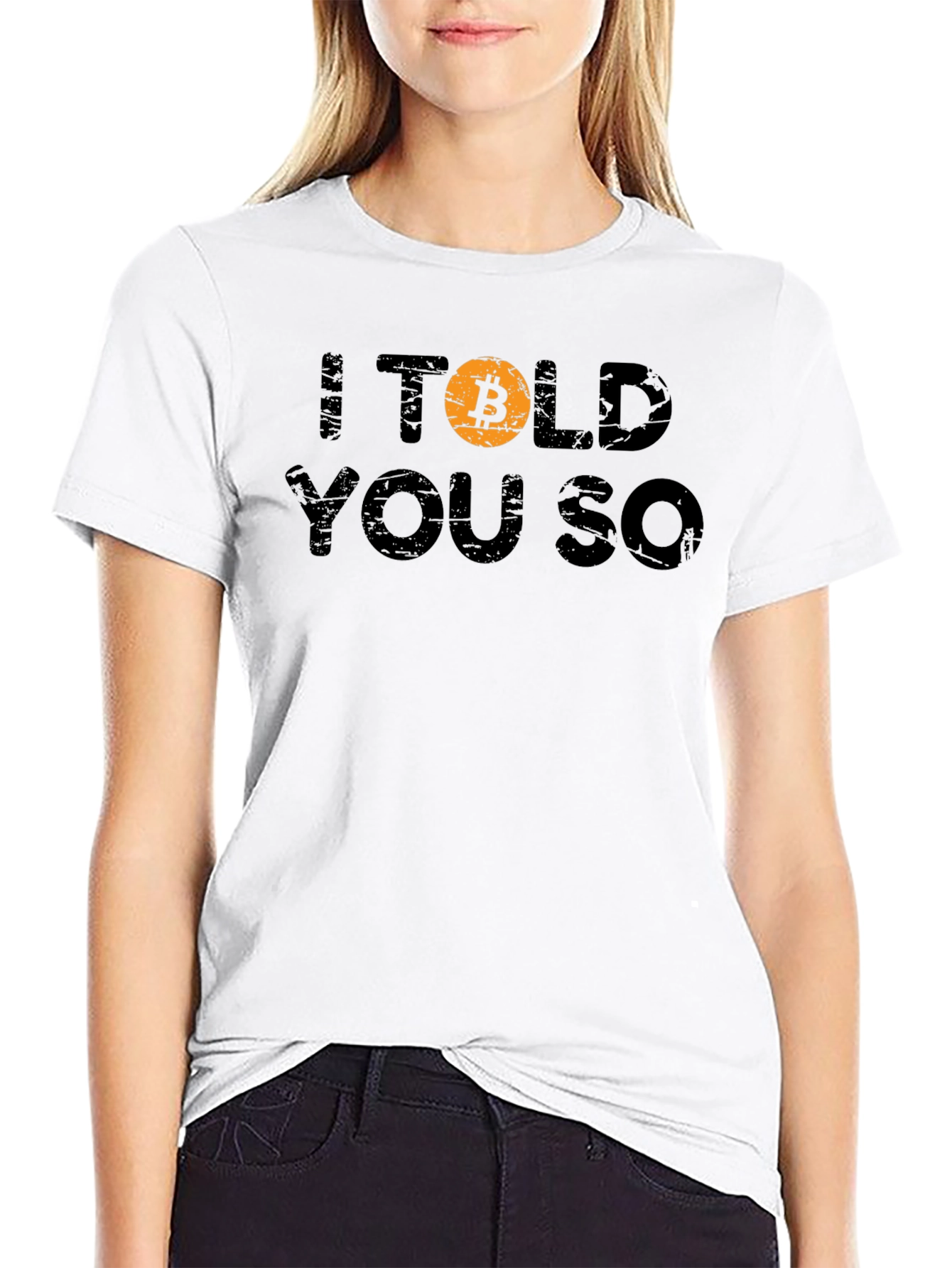 Bitcoin Crypto I Told You So Black T-Shirt