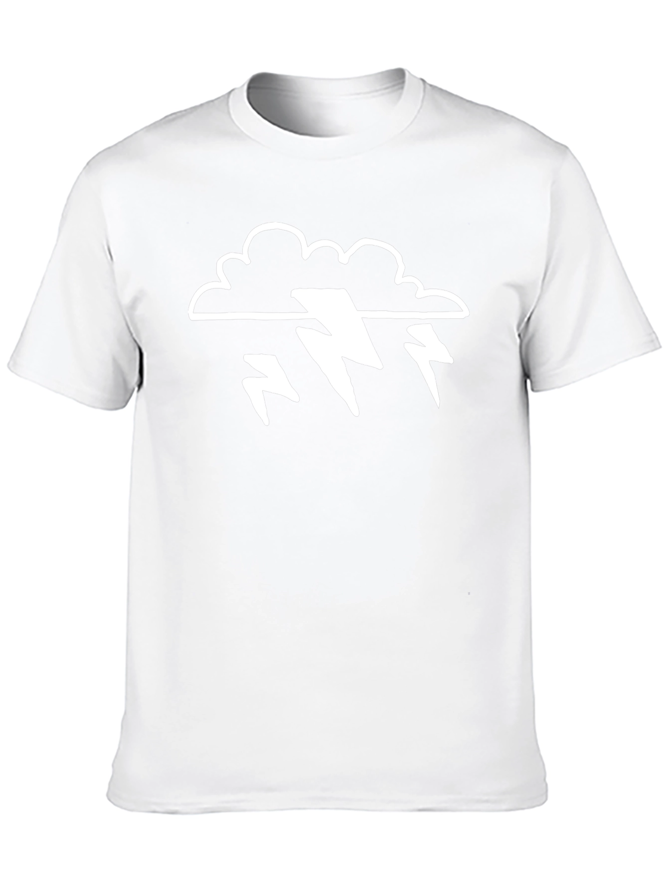 Storm Cloud T-Shirt - Lightning Bolt Design