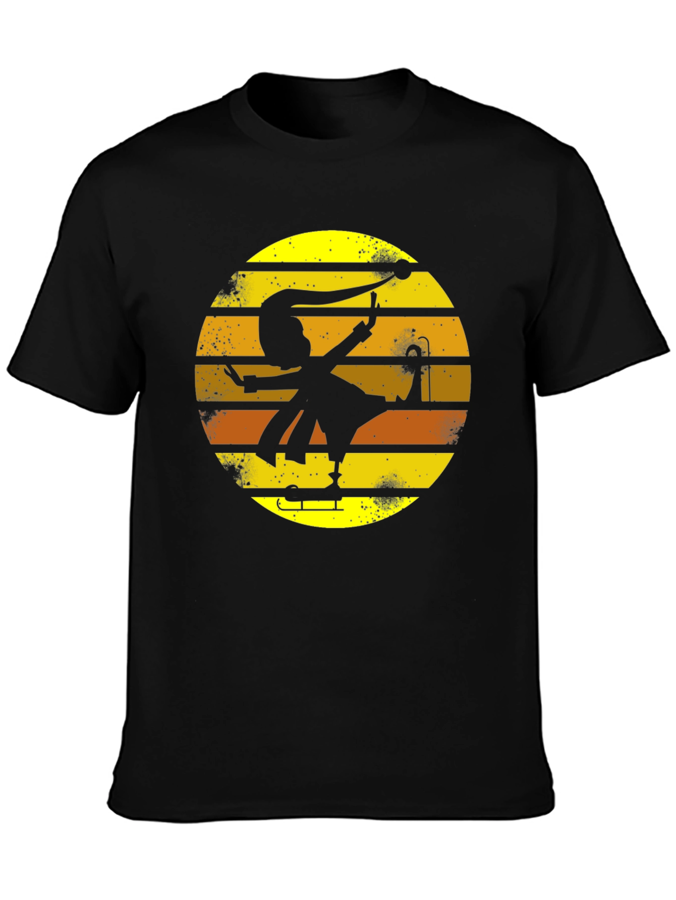 Retro Jester Silhouette Graphic Tee