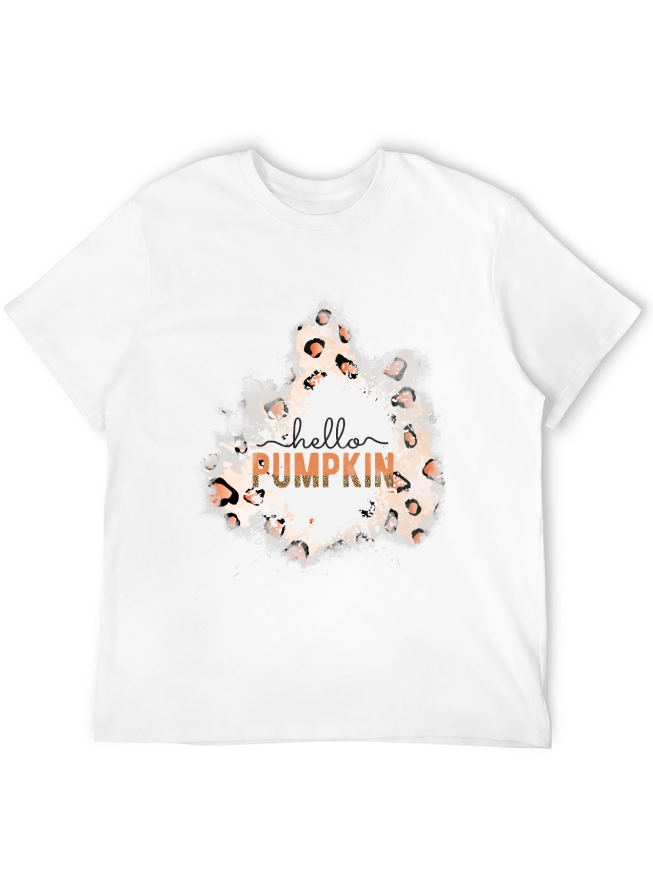 Hello Pumpkin Leopard Print Tee