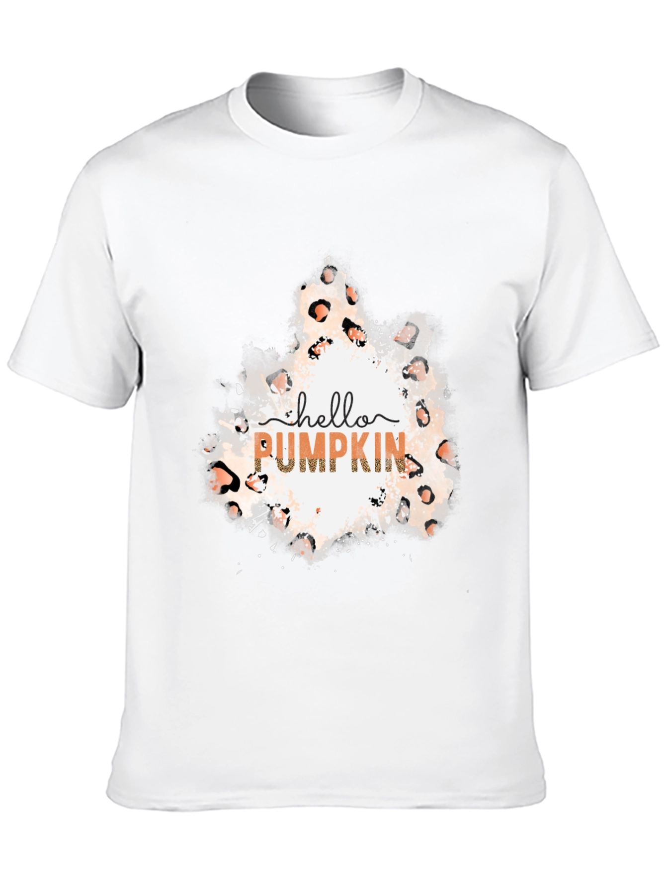Hello Pumpkin Leopard Print Tee