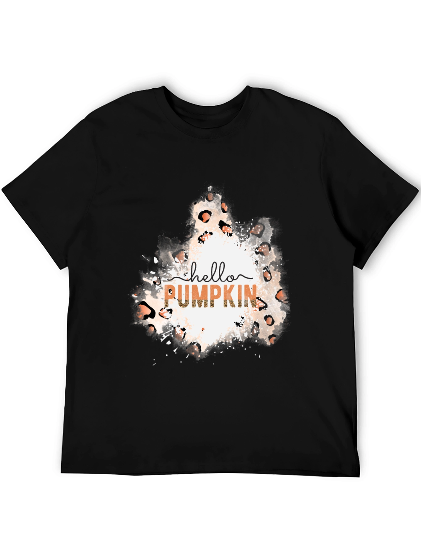 Hello Pumpkin Leopard Print Tee