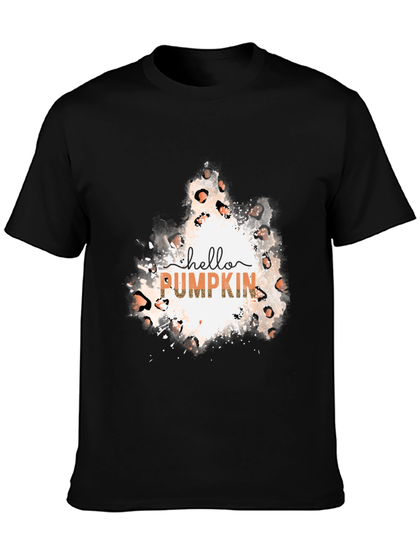 Hello Pumpkin Leopard Print Tee