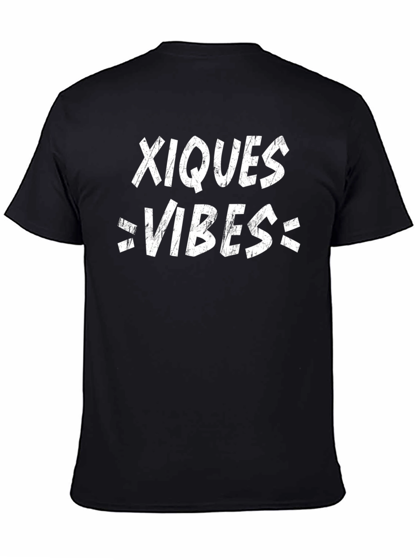 Xiques Vibes Graphic Tee - Casual Black T-Shirt