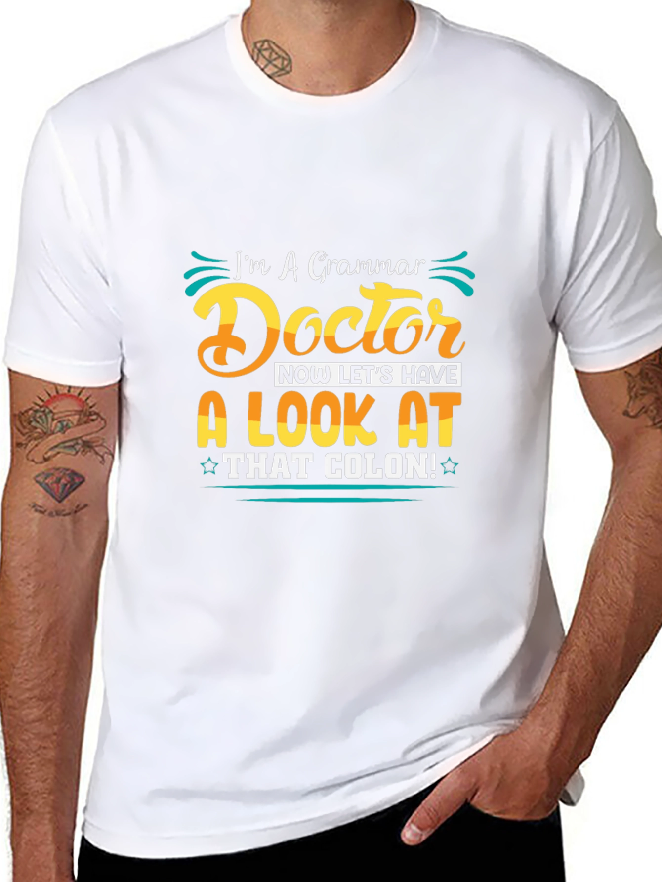 Grammar Doctor Funny Graphic T-Shirt