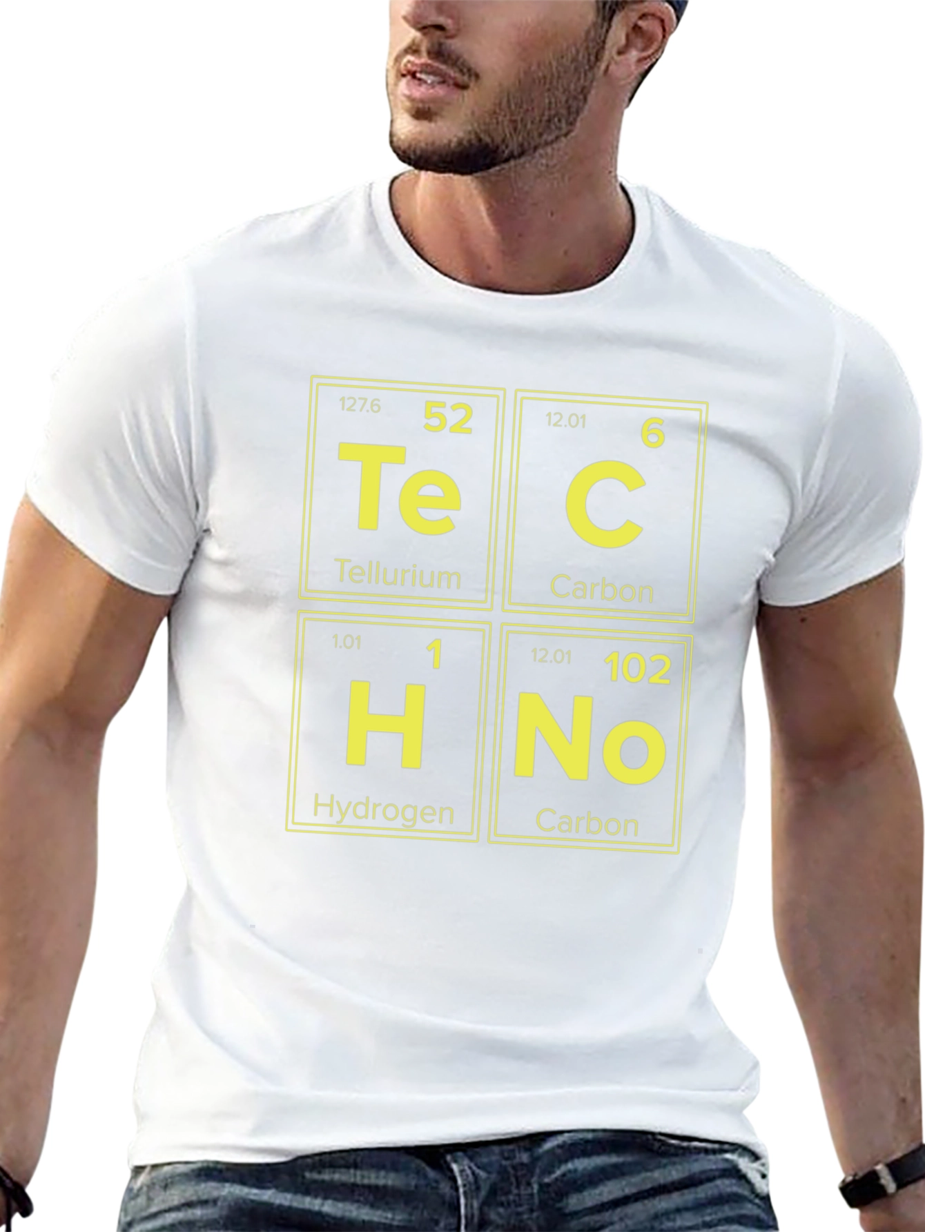 Techno Periodic Elements Graphic Tee