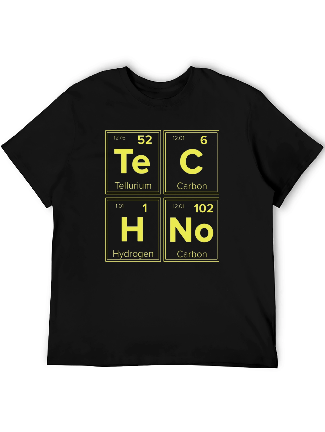 Techno Periodic Elements Graphic Tee