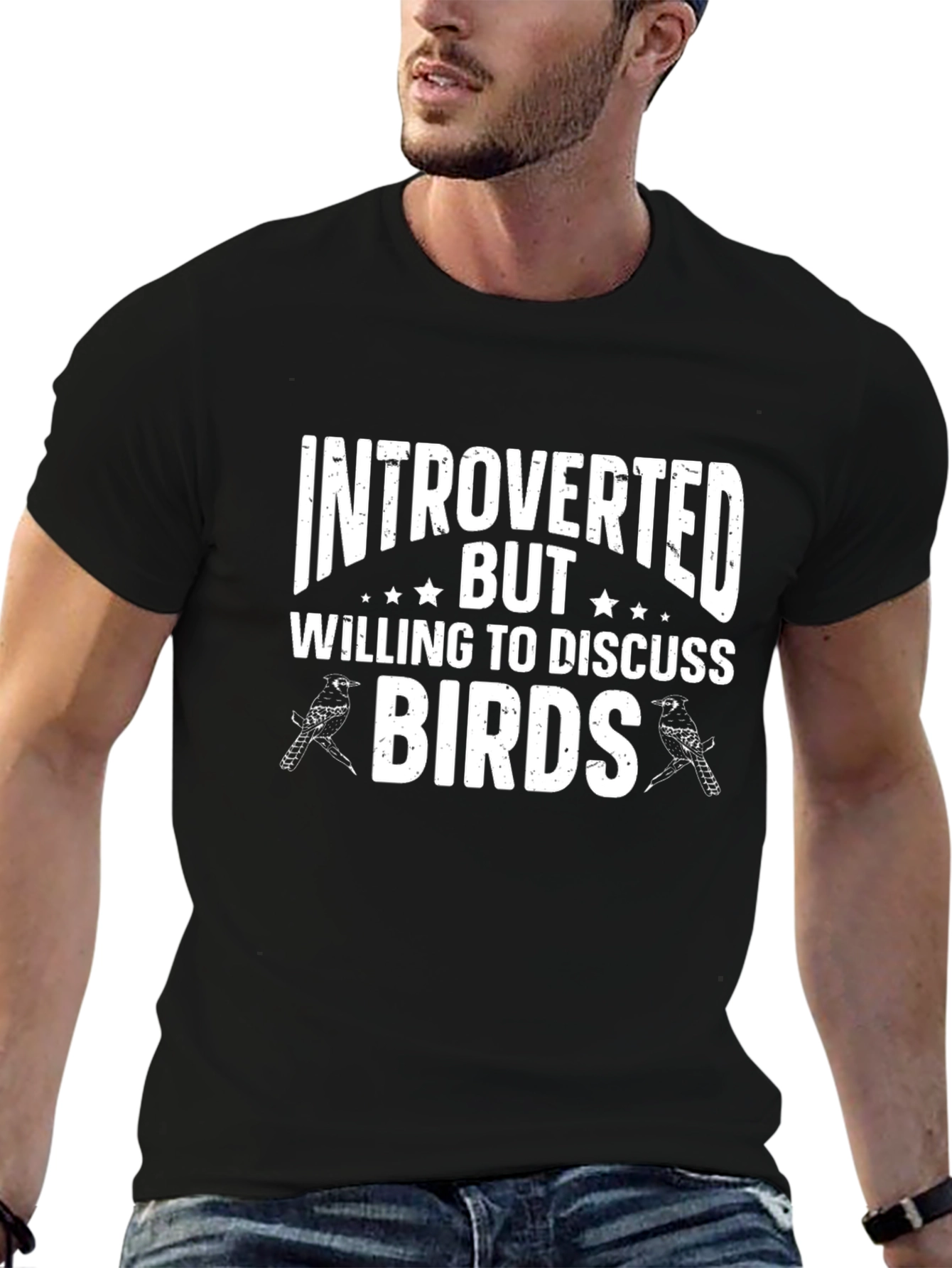 Introverted Bird Lover Graphic Tee