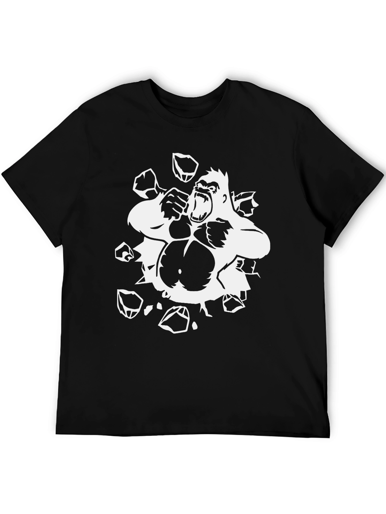Gorilla Smash Black T-Shirt