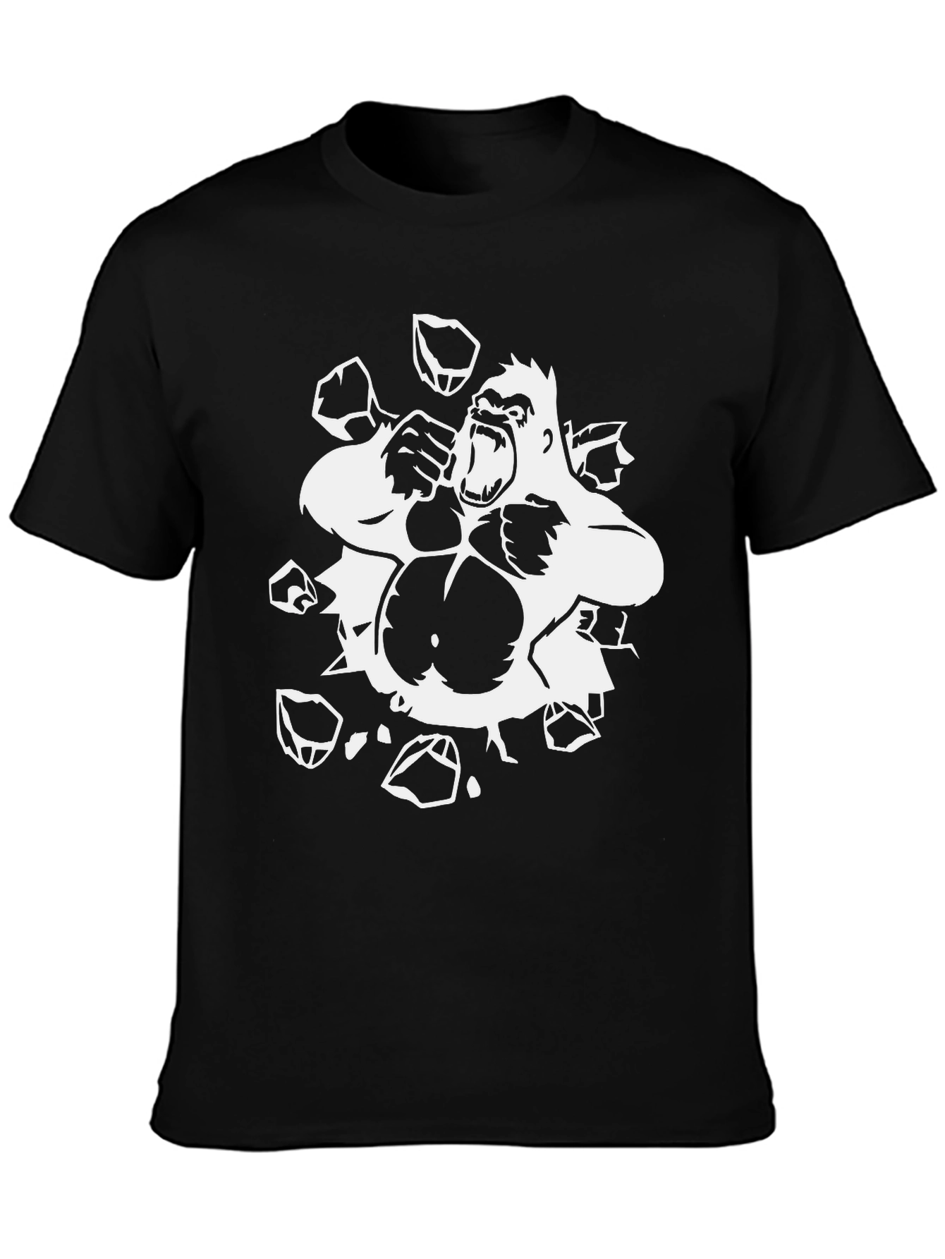 Gorilla Smash Black T-Shirt