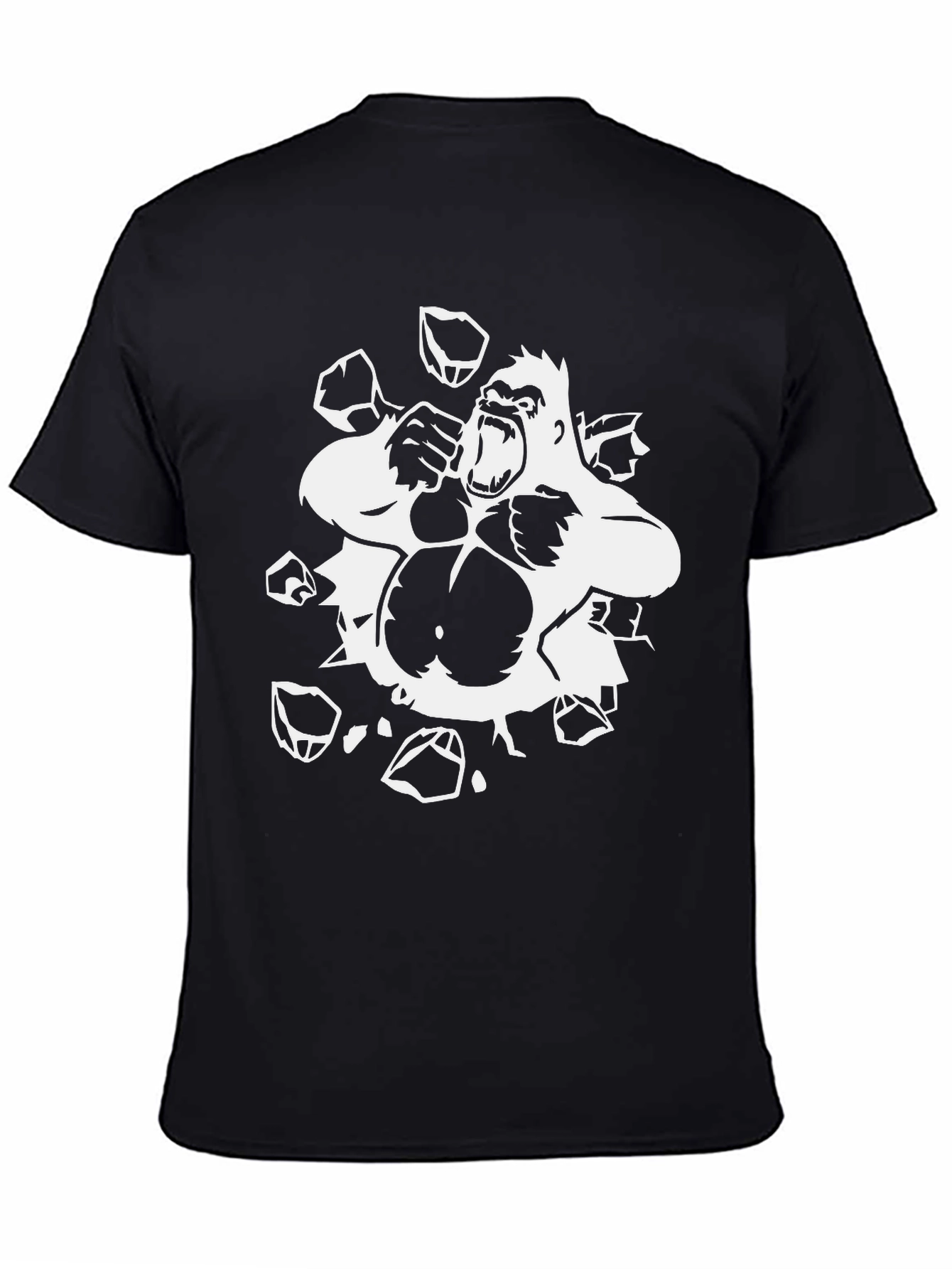 Gorilla Smash Black T-Shirt