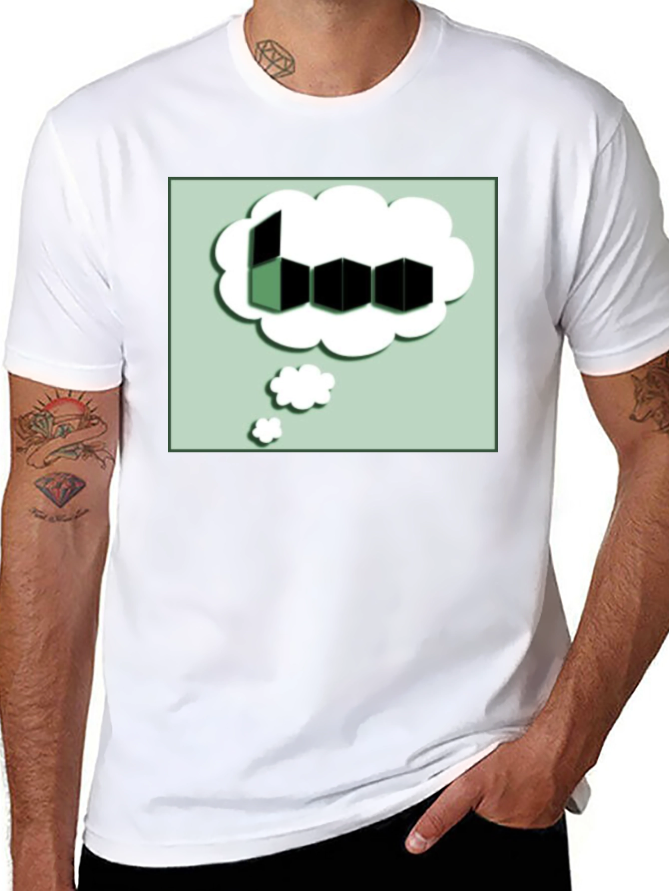 Cube Cloud Graphic T-Shirt