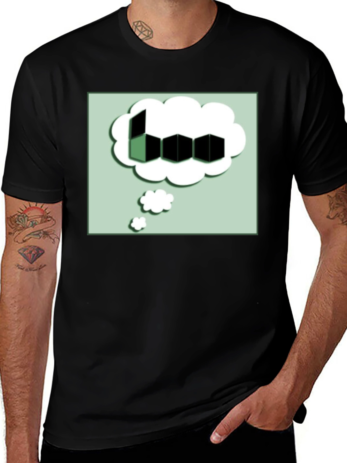 Cube Cloud Graphic T-Shirt
