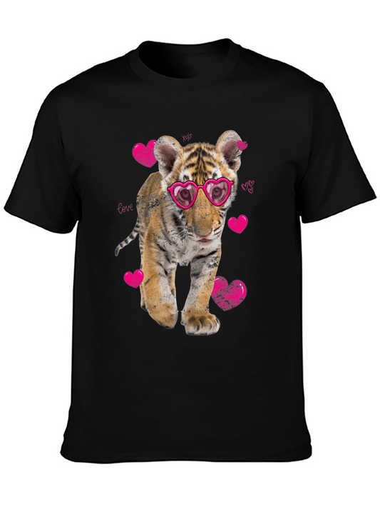 Cute Tiger Cub Love T-Shirt - Valentines Day Tee