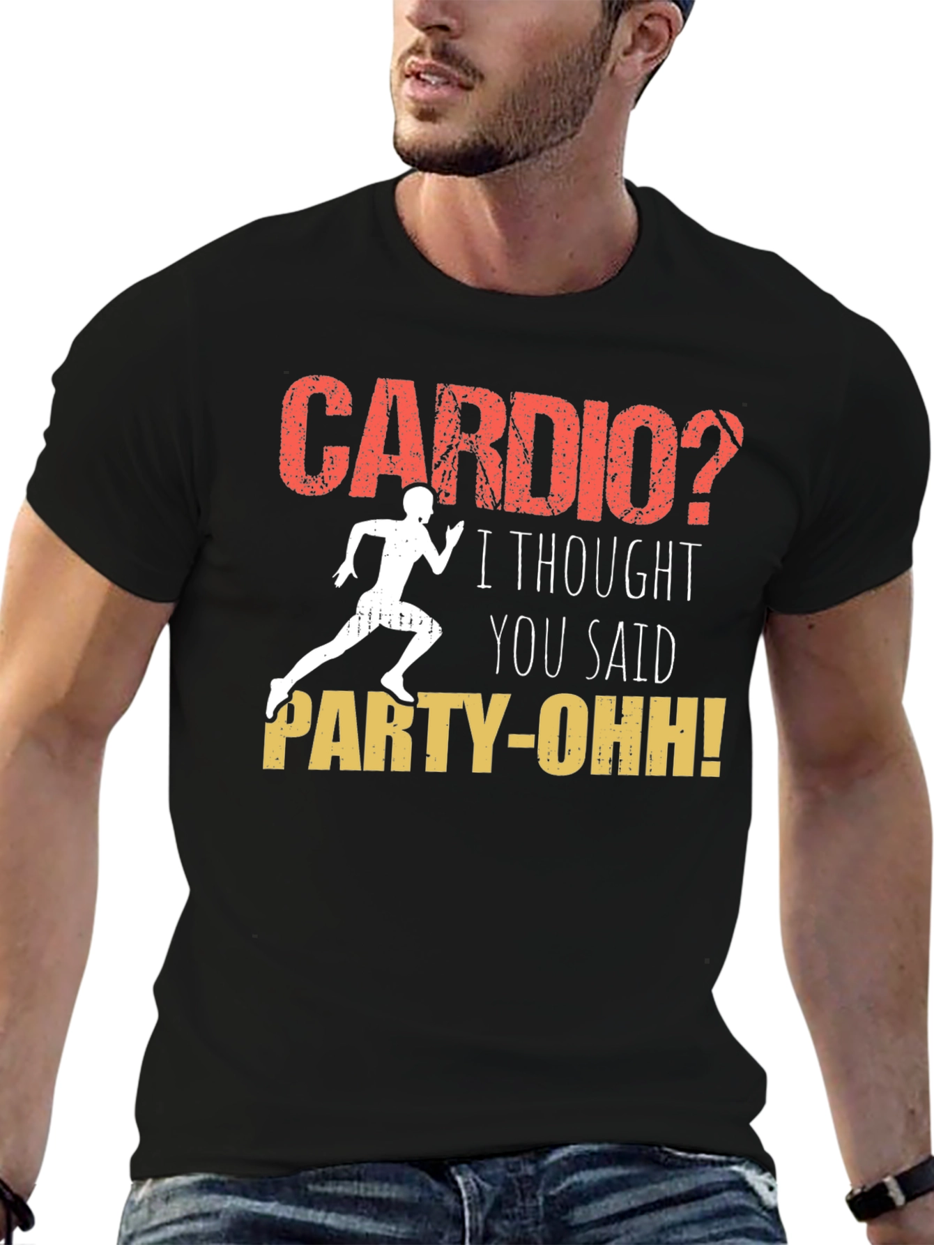 Cardio? Party-Oh! Graphic T-Shirt