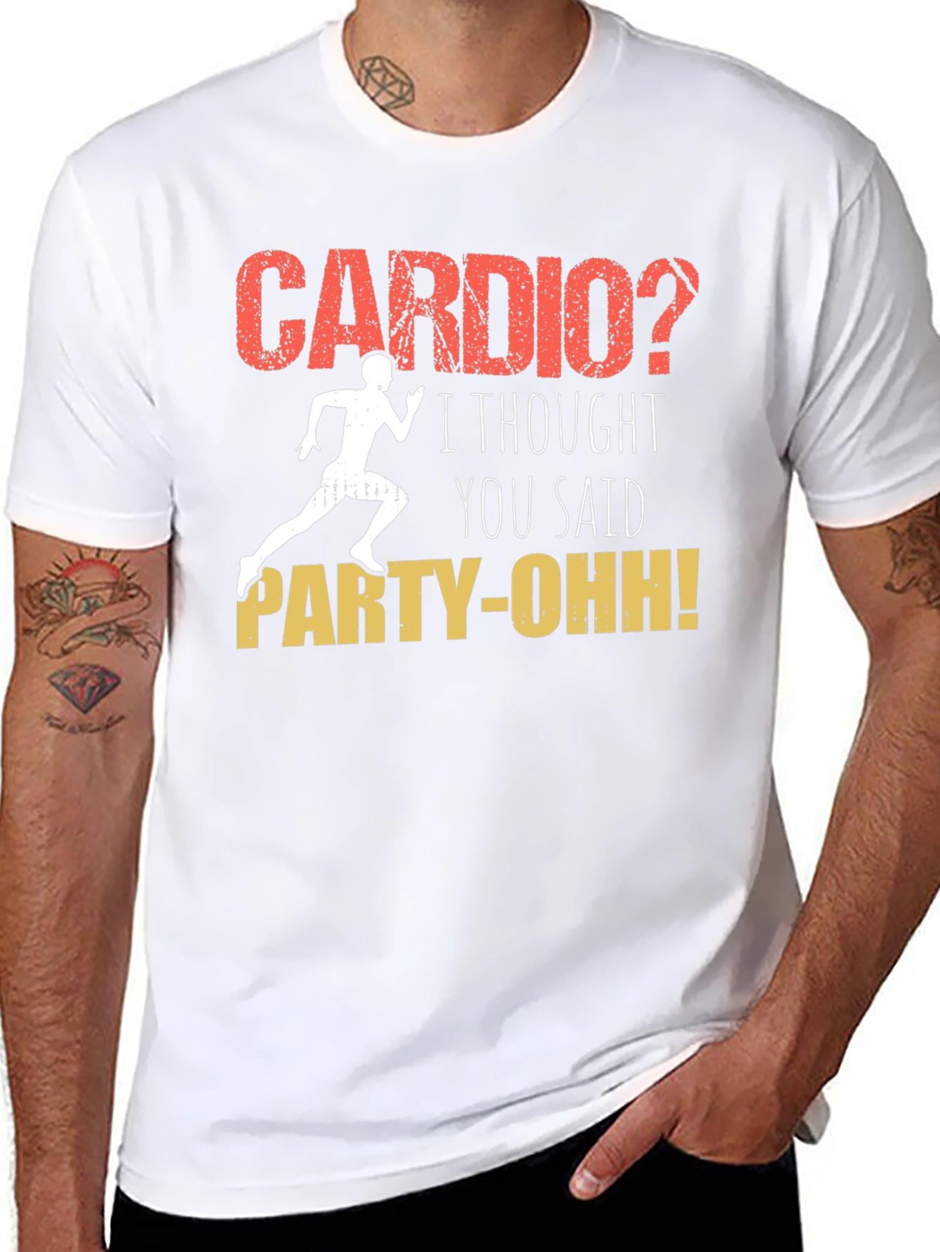 Cardio? Party-Oh! Graphic T-Shirt