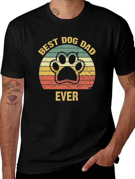 Best Dog Dad Ever Graphic T-Shirt