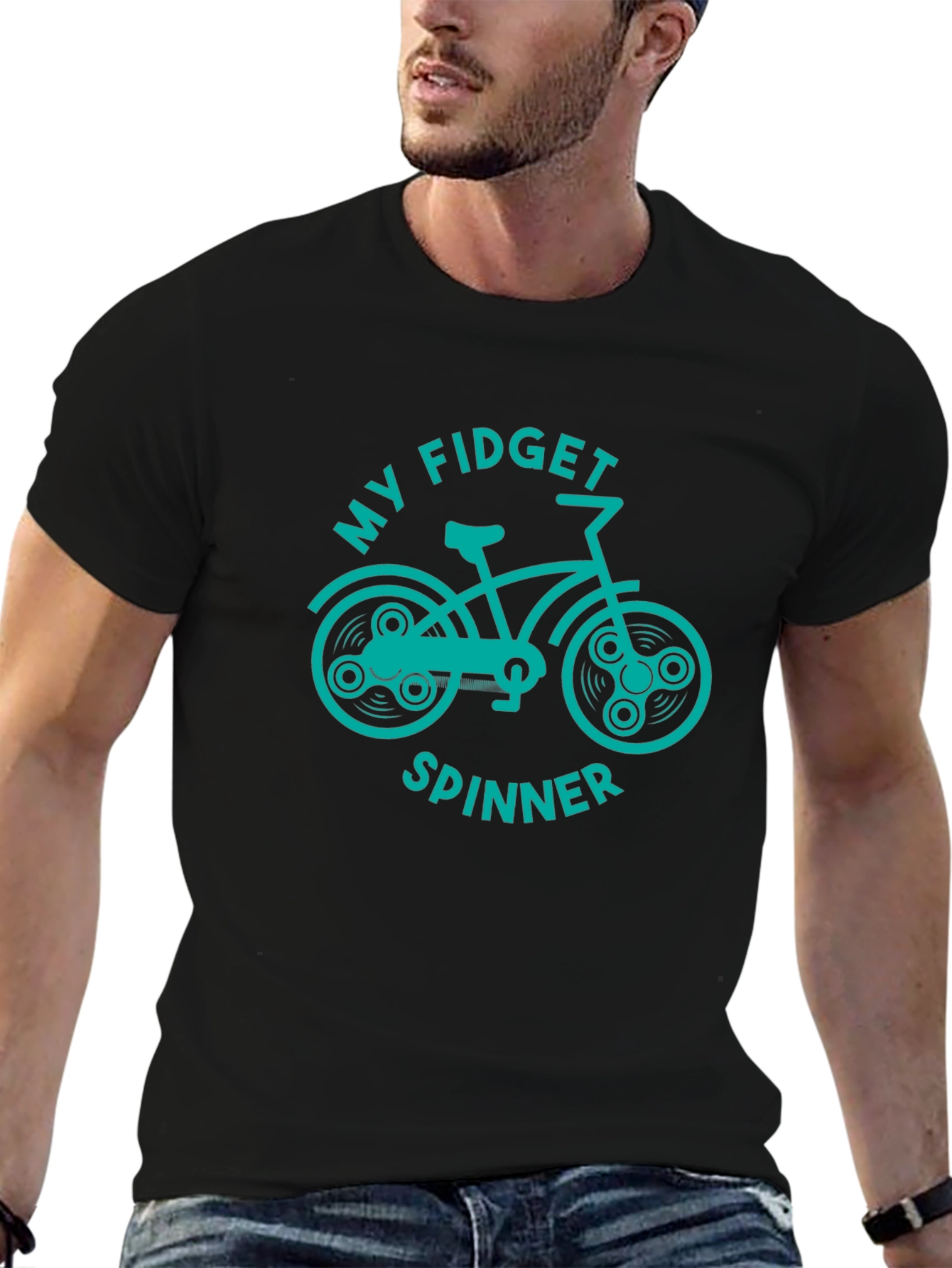 Fidget Spinner Bike Graphic Tee