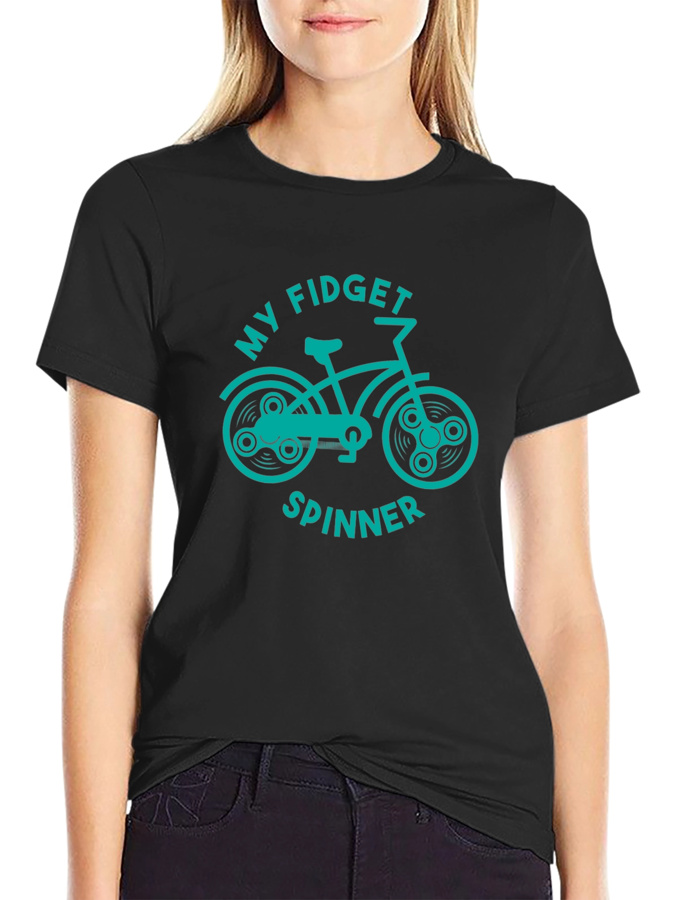 Fidget Spinner Bike Graphic Tee