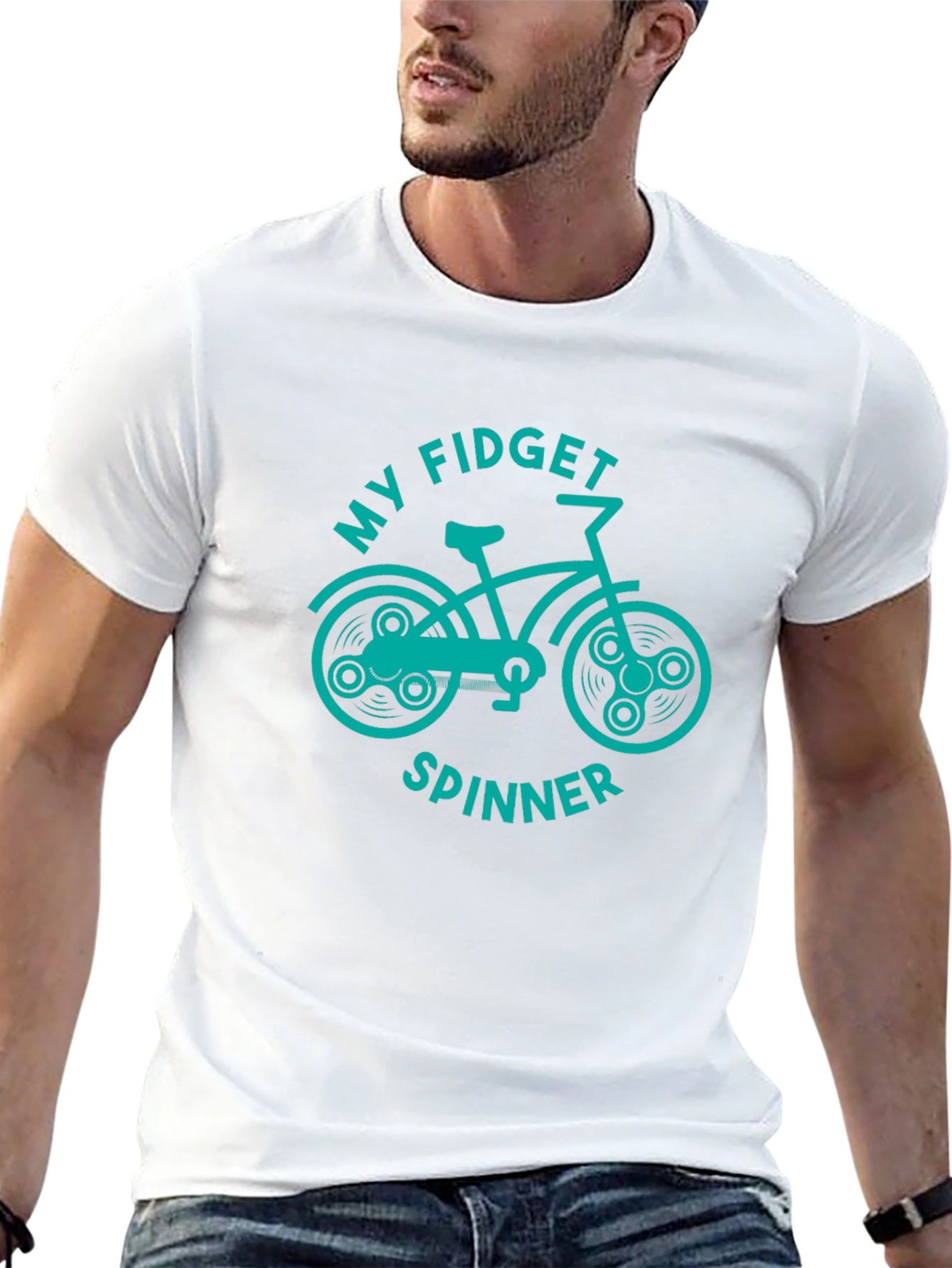 Fidget Spinner Bike Graphic Tee