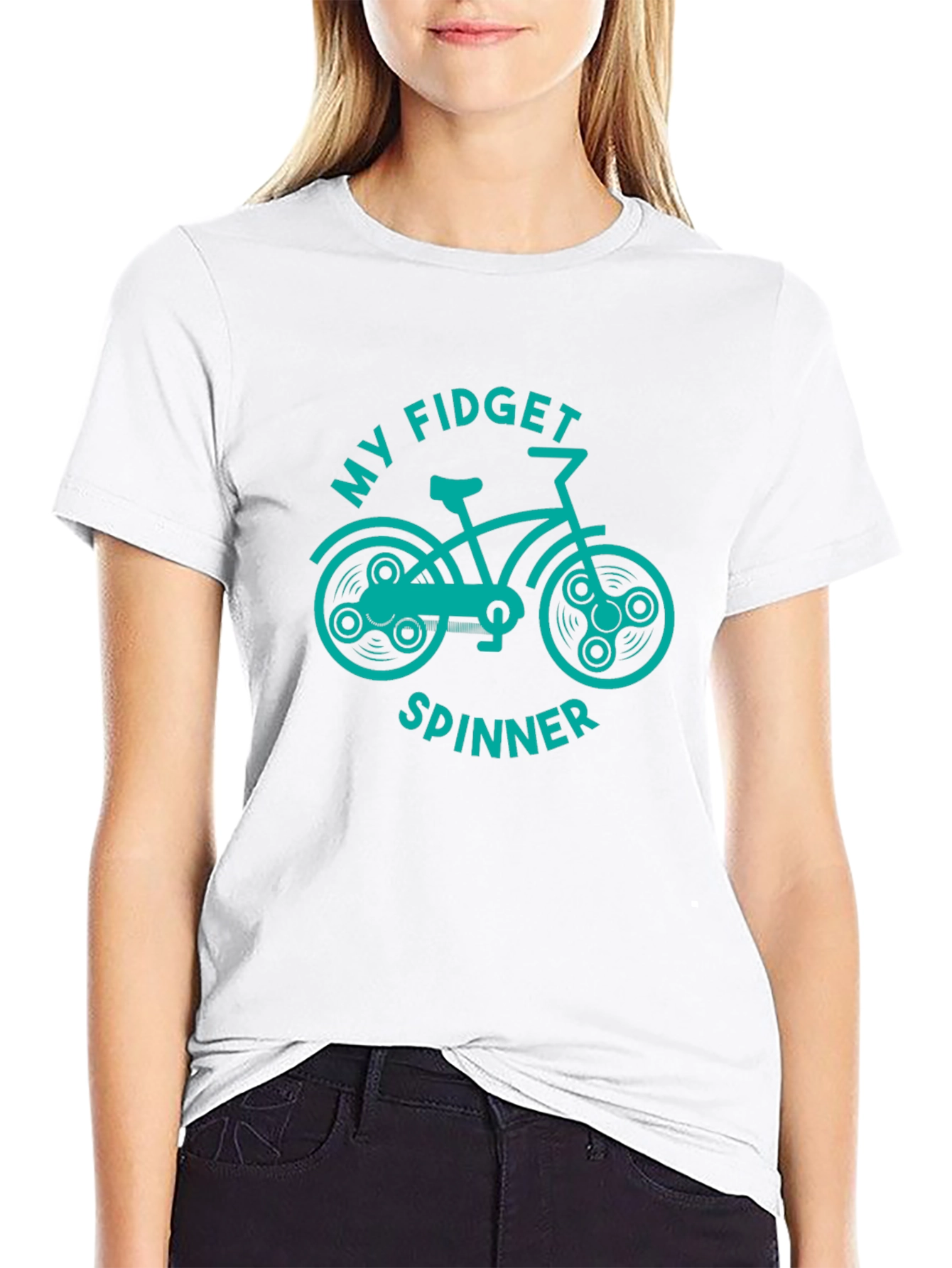 Fidget Spinner Bike Graphic Tee