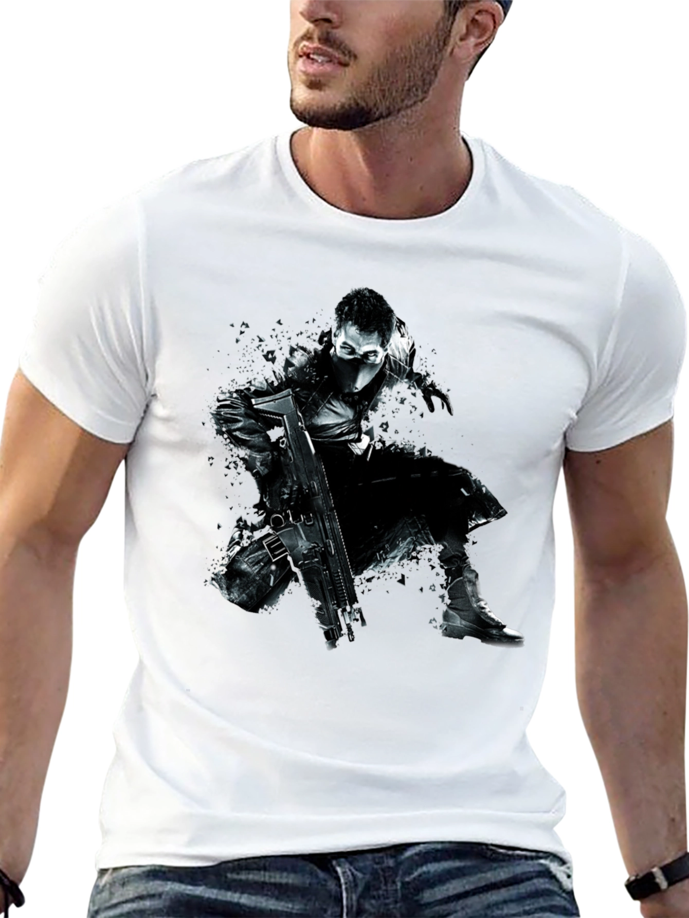 Stealth Operative Graphic T-Shirt - Black