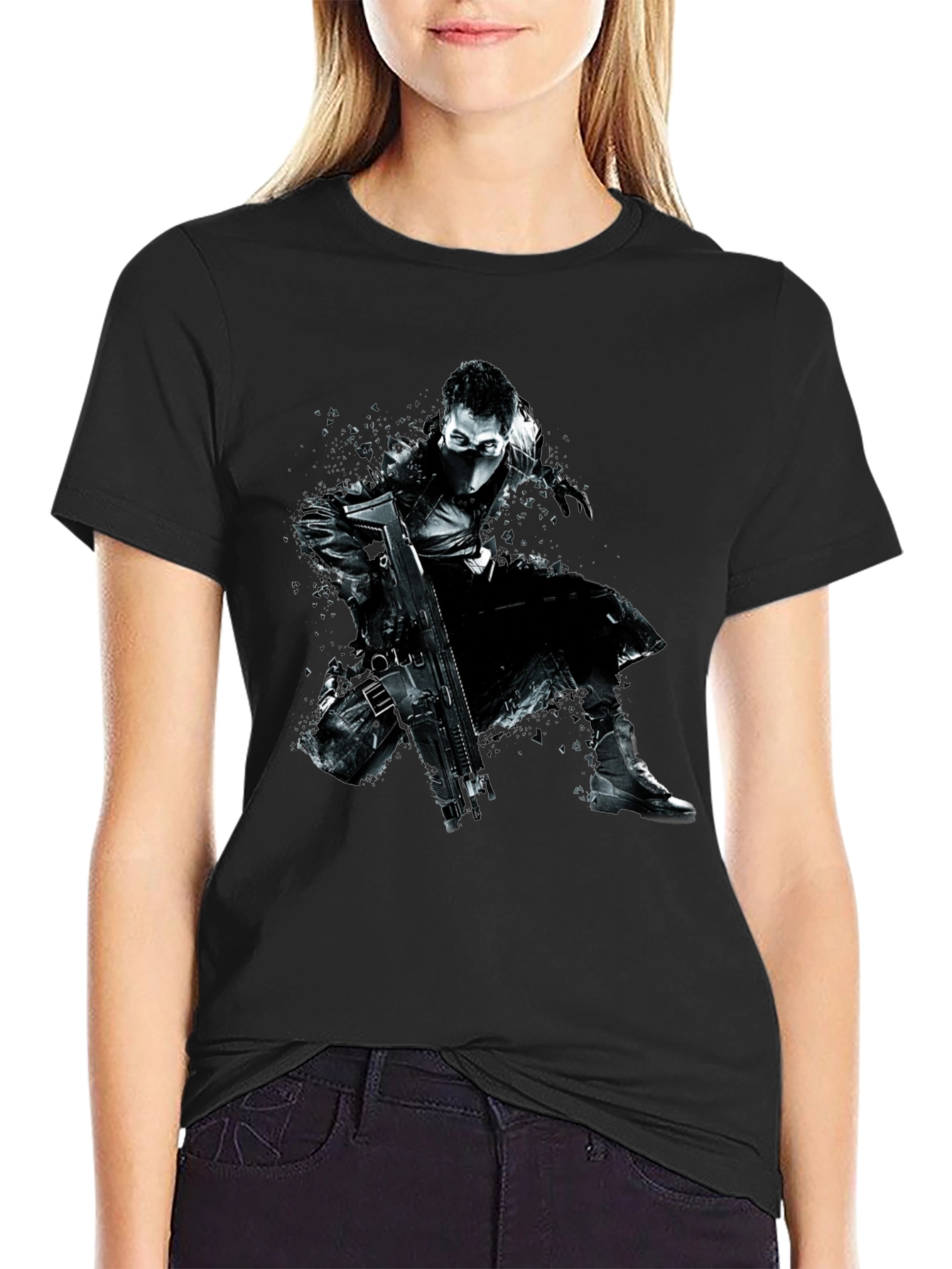 Stealth Operative Graphic T-Shirt - Black