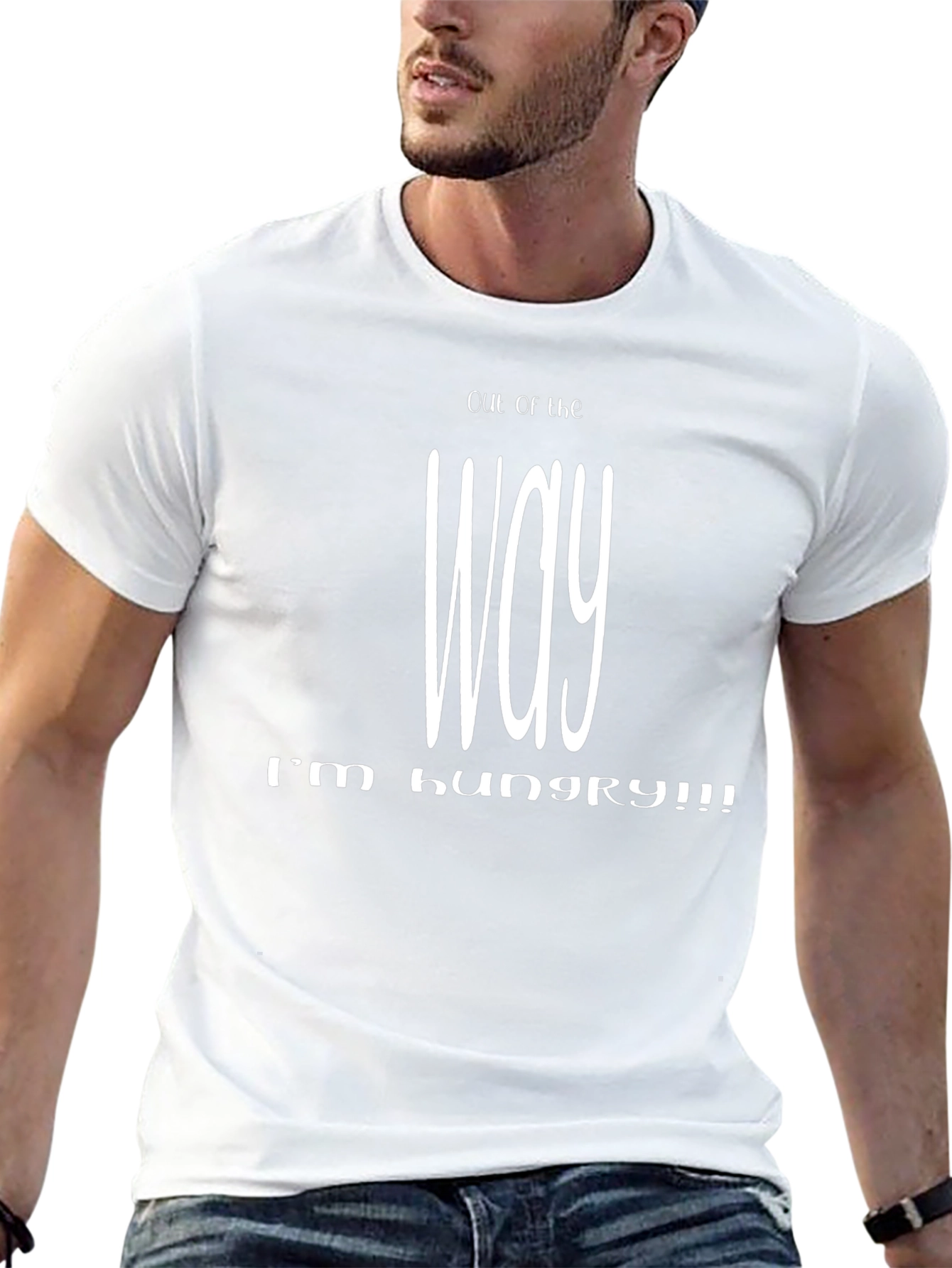 Out of the Way Im Hungry Black T-Shirt
