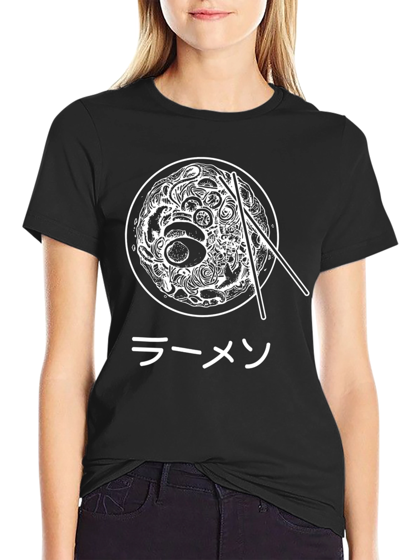 Ramen Bowl Graphic Tee - Unisex Black T-Shirt