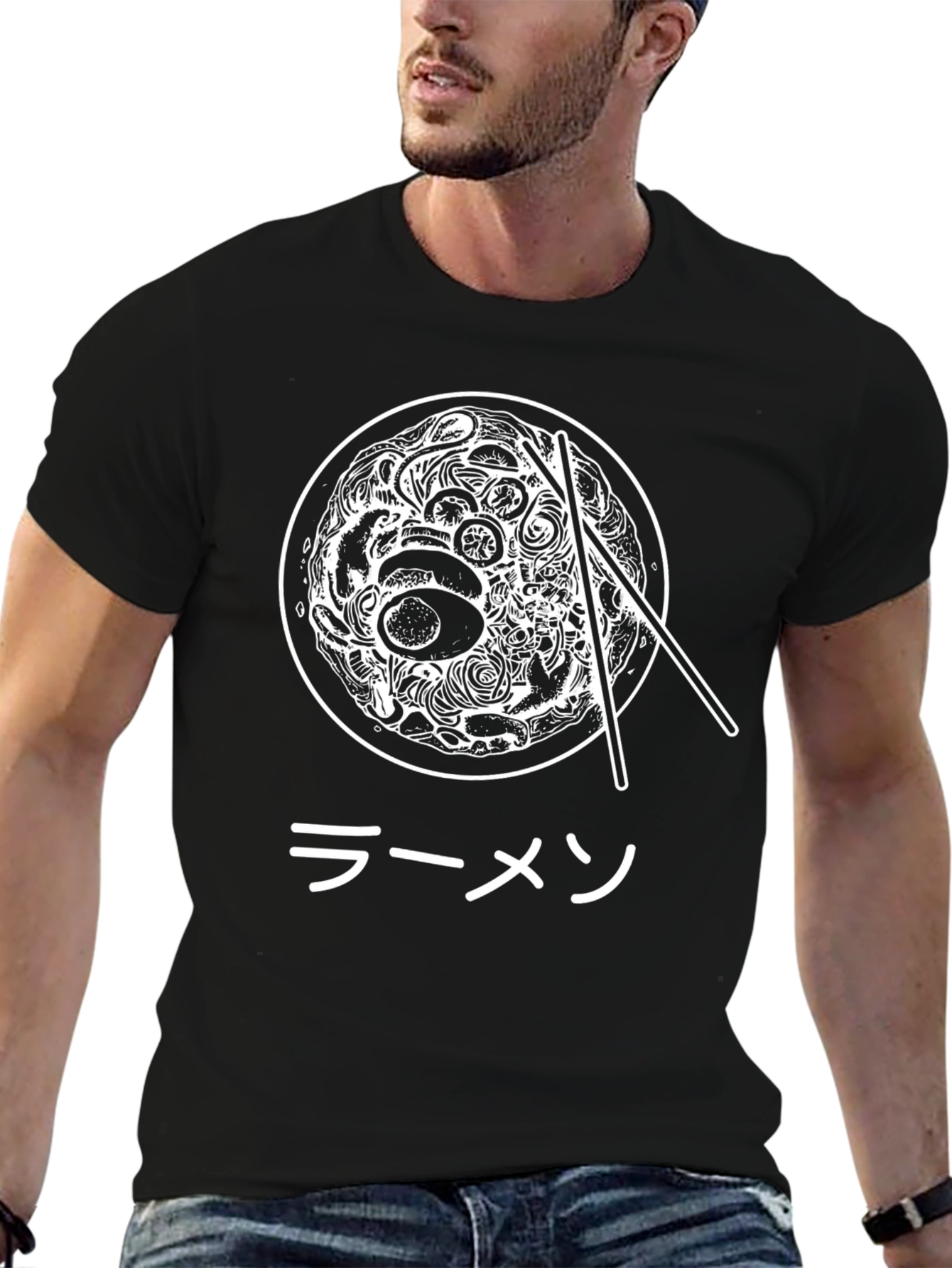 Ramen Bowl Graphic Tee - Unisex Black T-Shirt