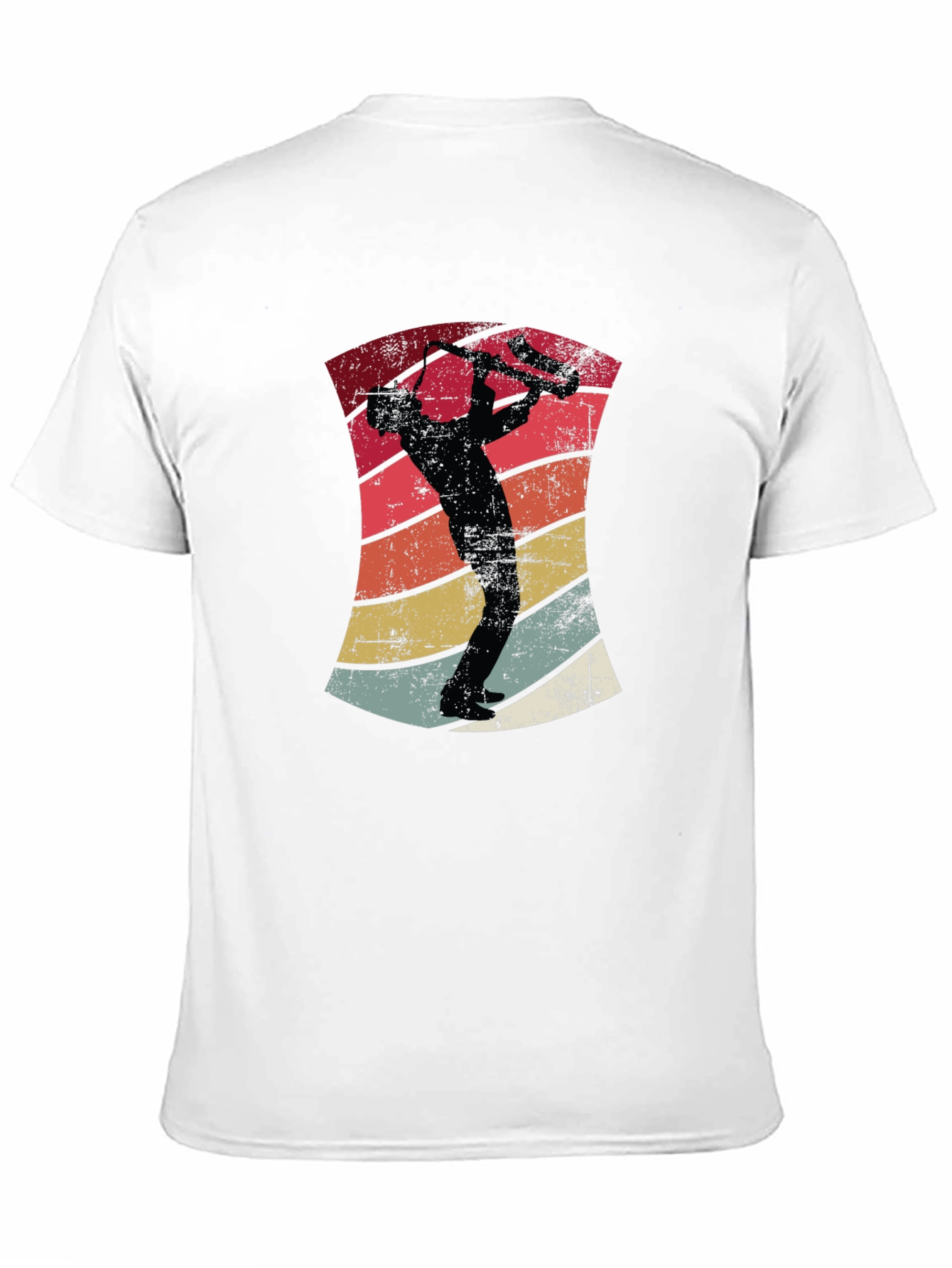 Retro Saxophone Player Graphic T-Shirt