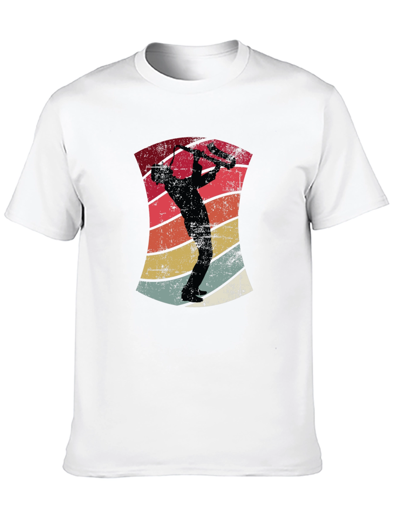 Retro Saxophone Player Graphic T-Shirt