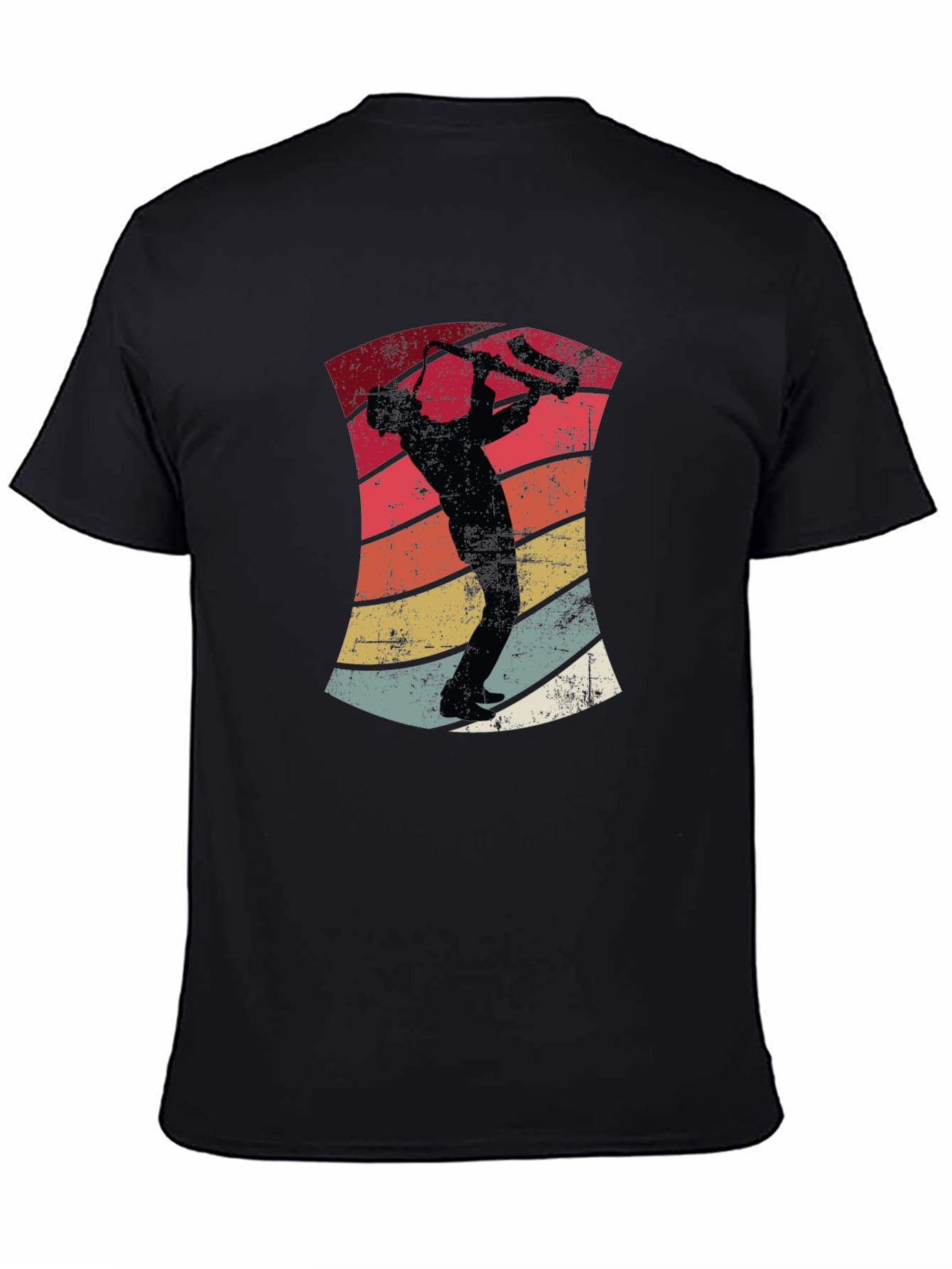 Retro Saxophone Player Graphic T-Shirt
