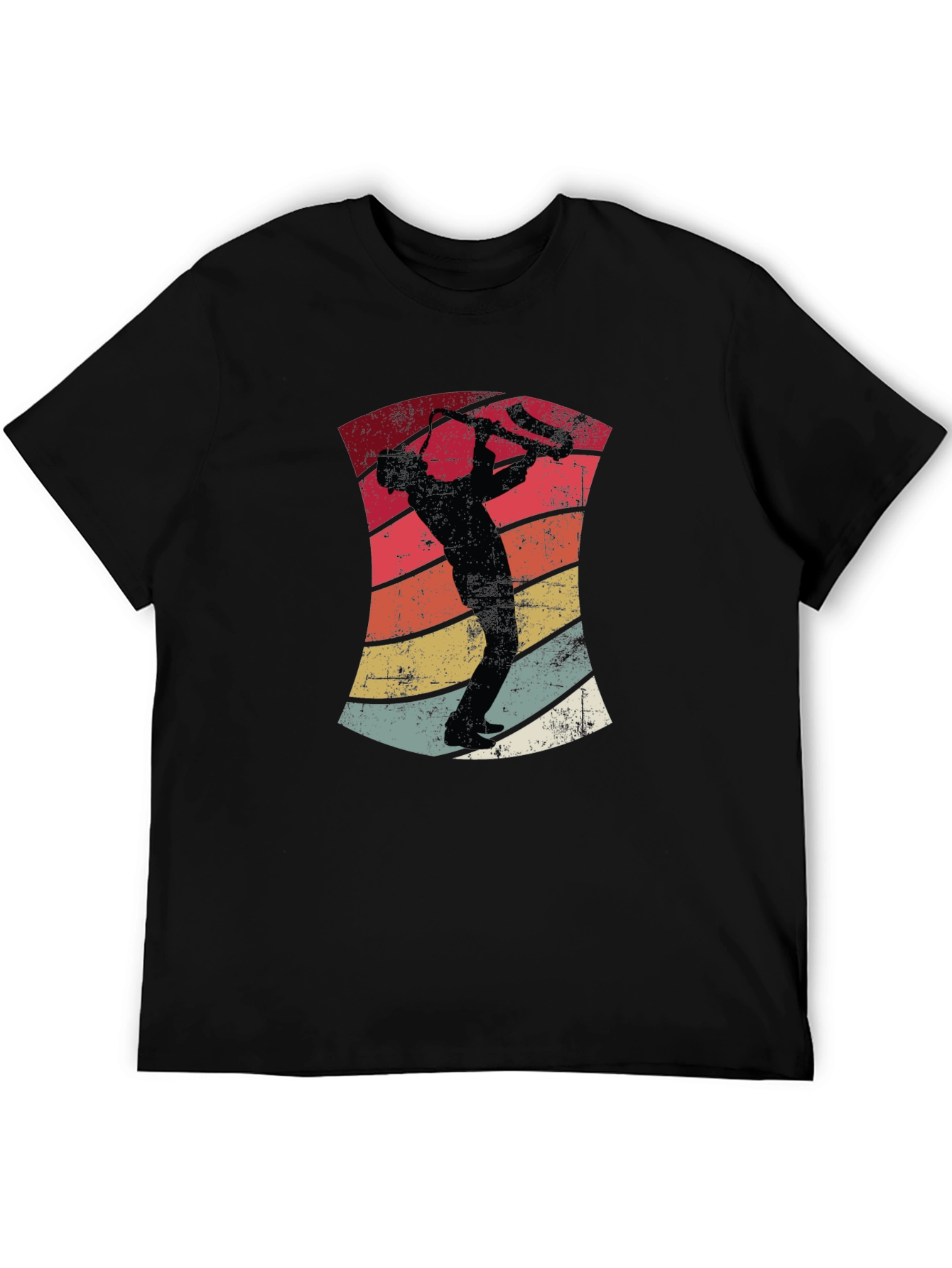 Retro Saxophone Player Graphic T-Shirt