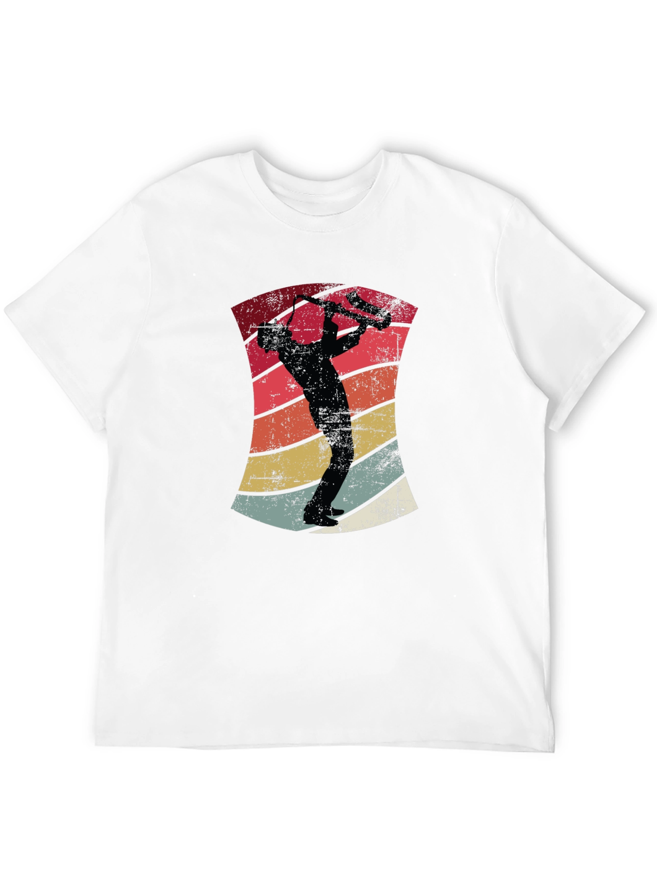 Retro Saxophone Player Graphic T-Shirt