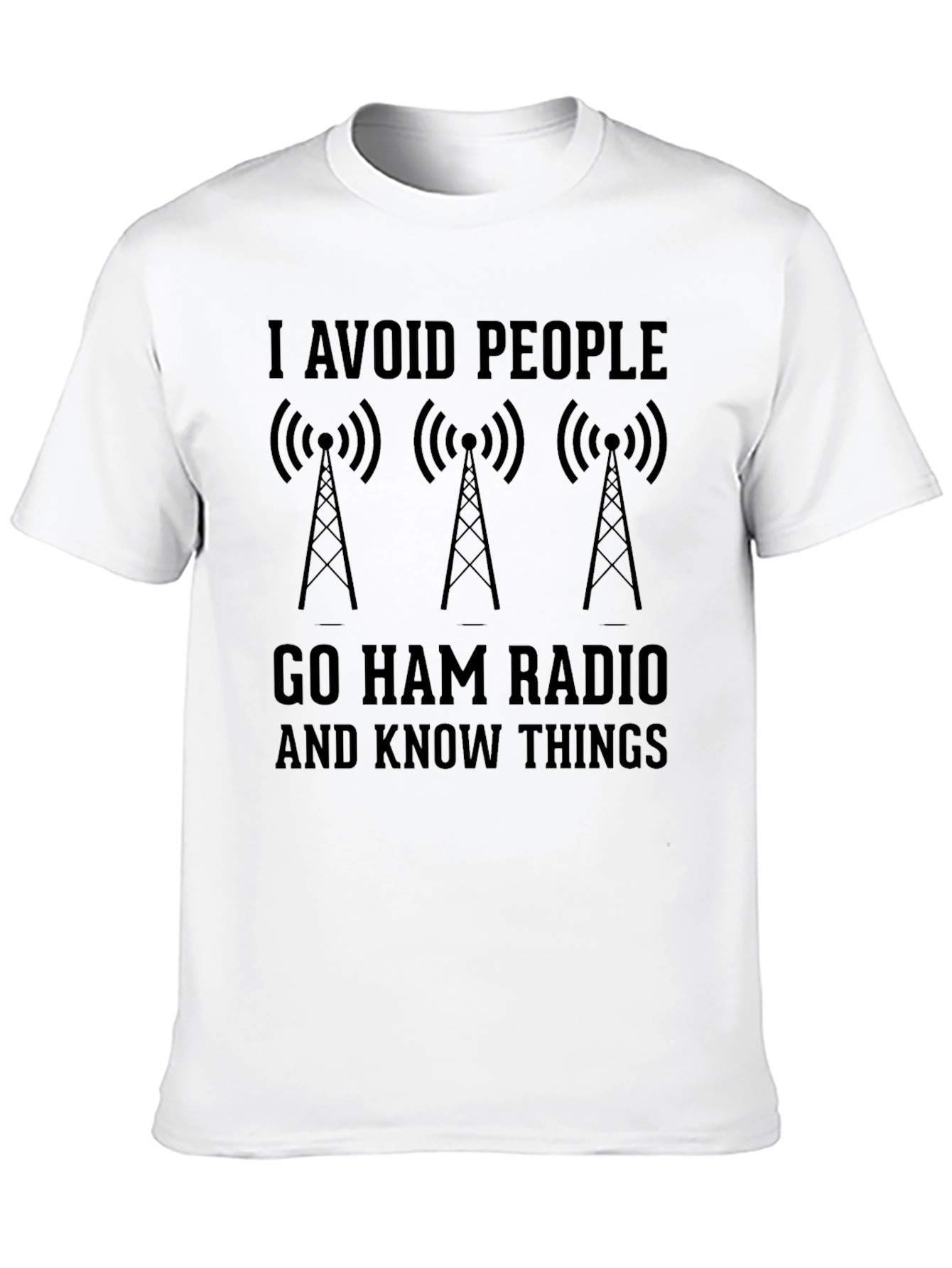 I Avoid People Ham Radio T-Shirt