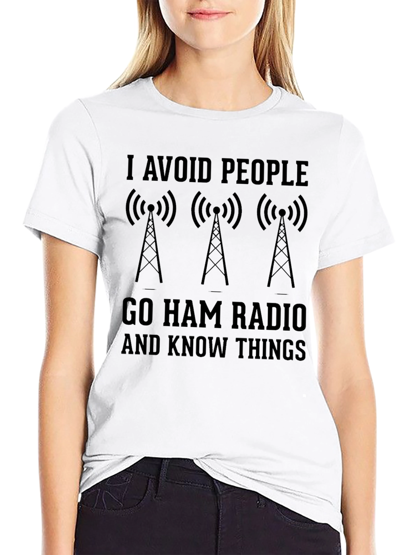 I Avoid People Ham Radio T-Shirt