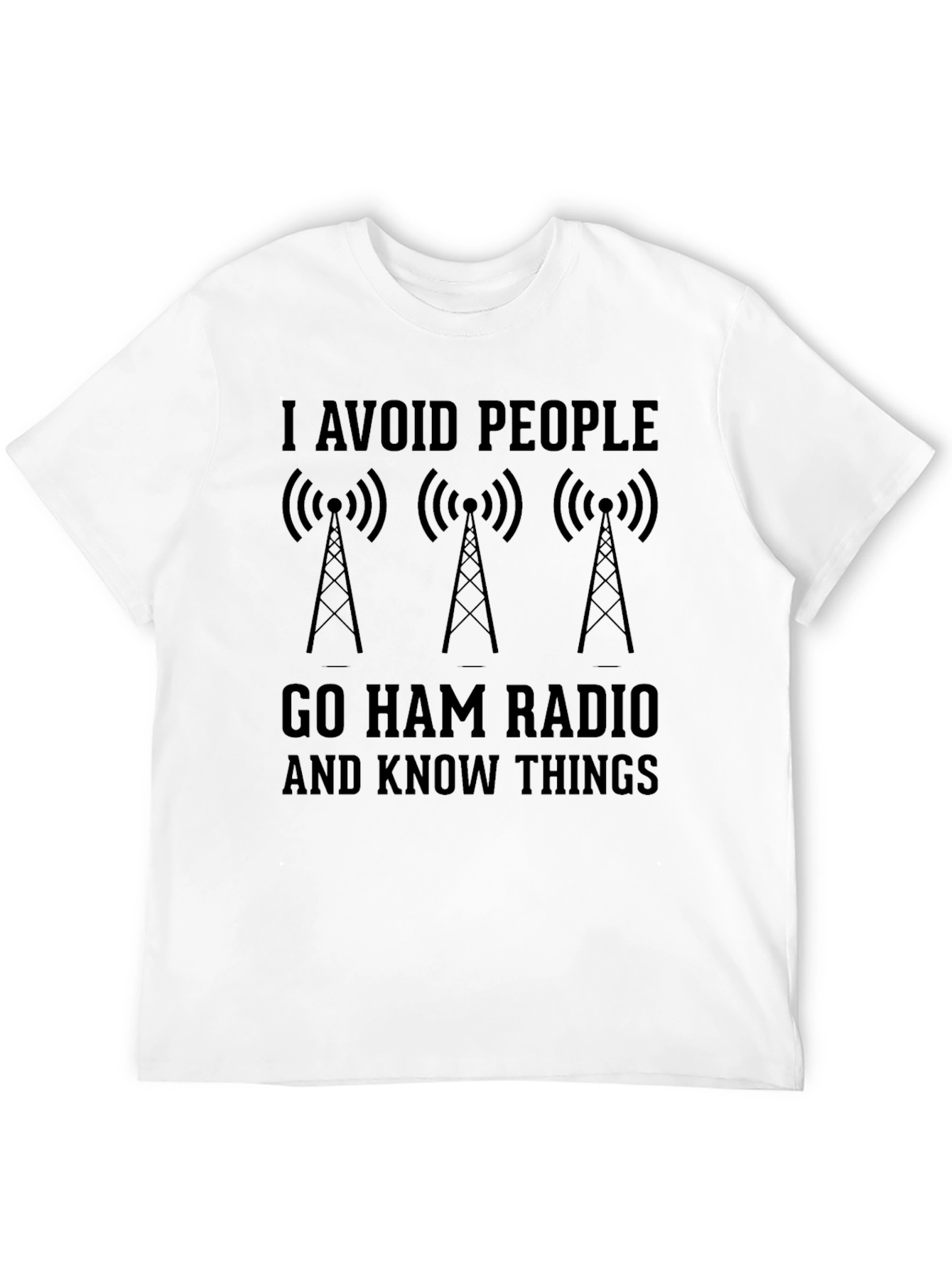 I Avoid People Ham Radio T-Shirt