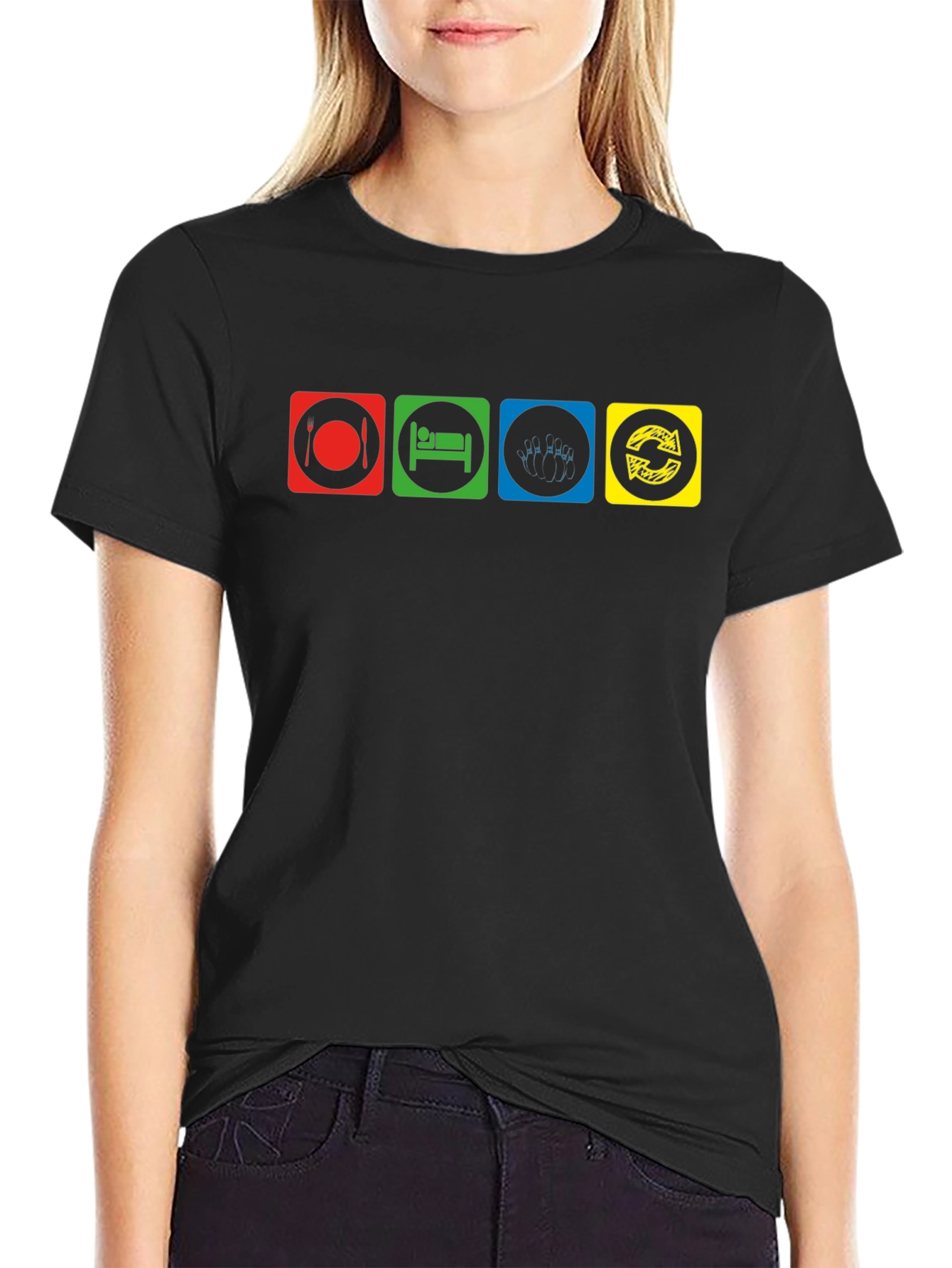 Eat Sleep DJ Repeat T-Shirt - Cool Graphic Tee