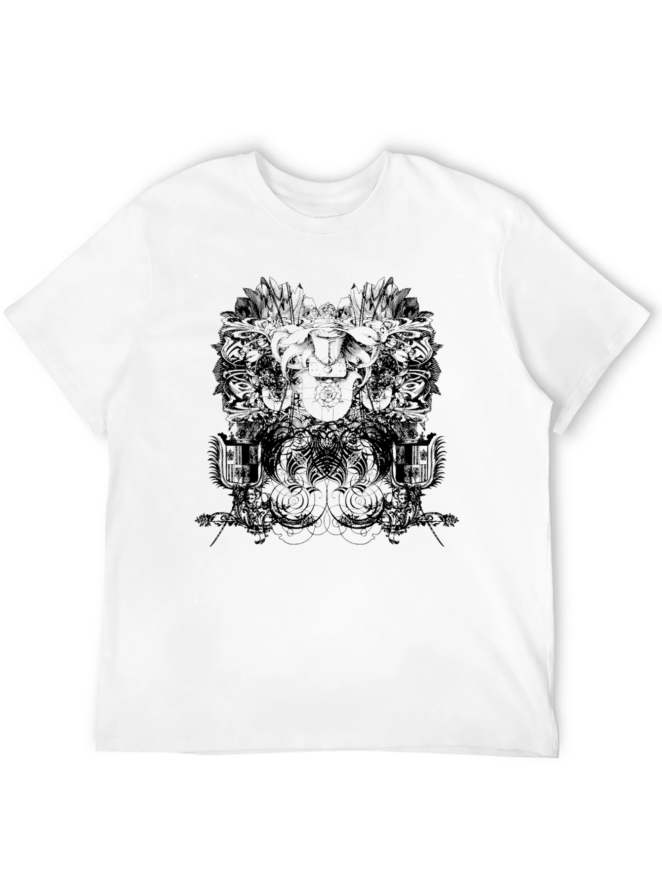 Black Graphic Print Tee