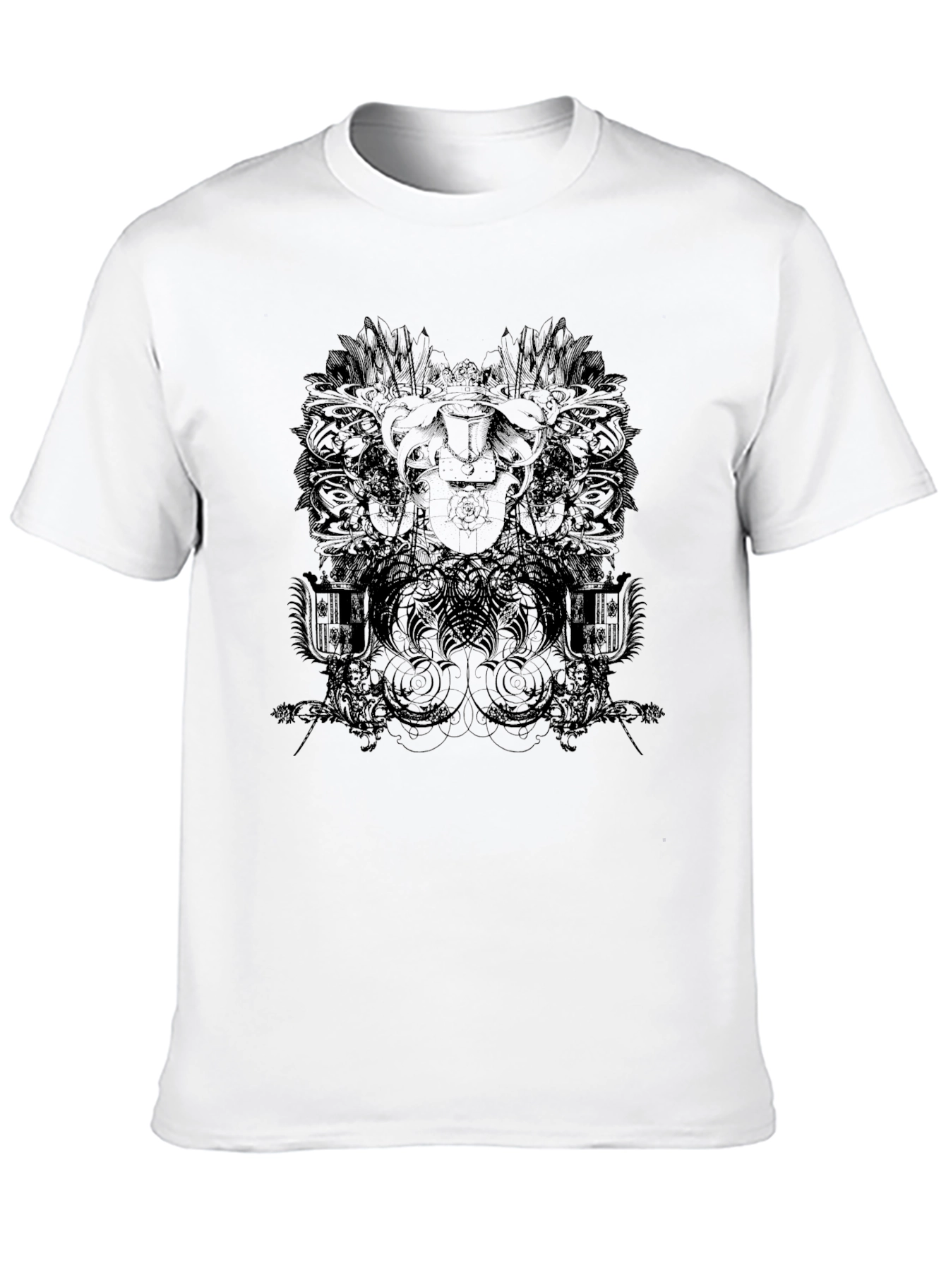 Black Graphic Print Tee