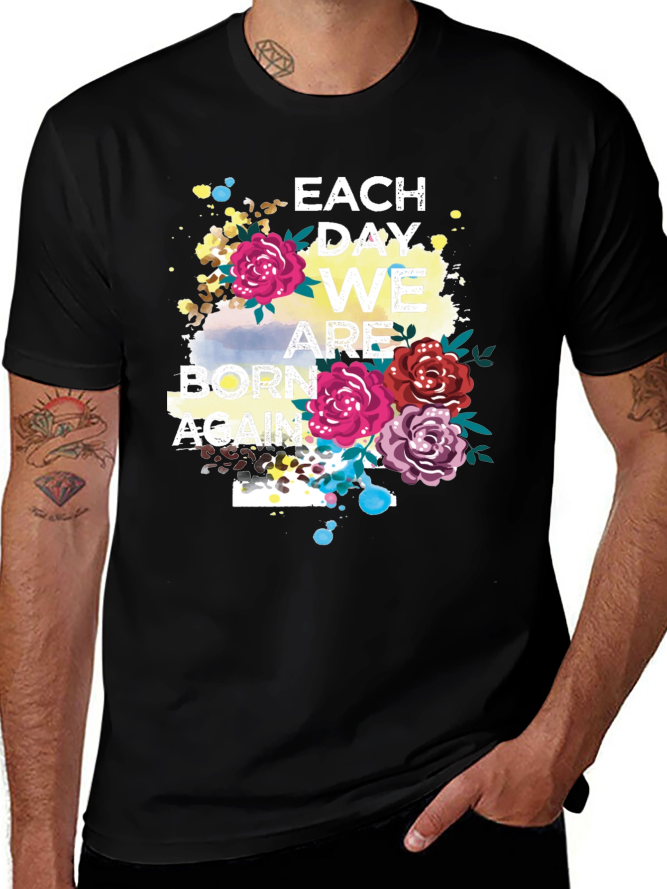 Each Day We Are Born Again Graphic Tee