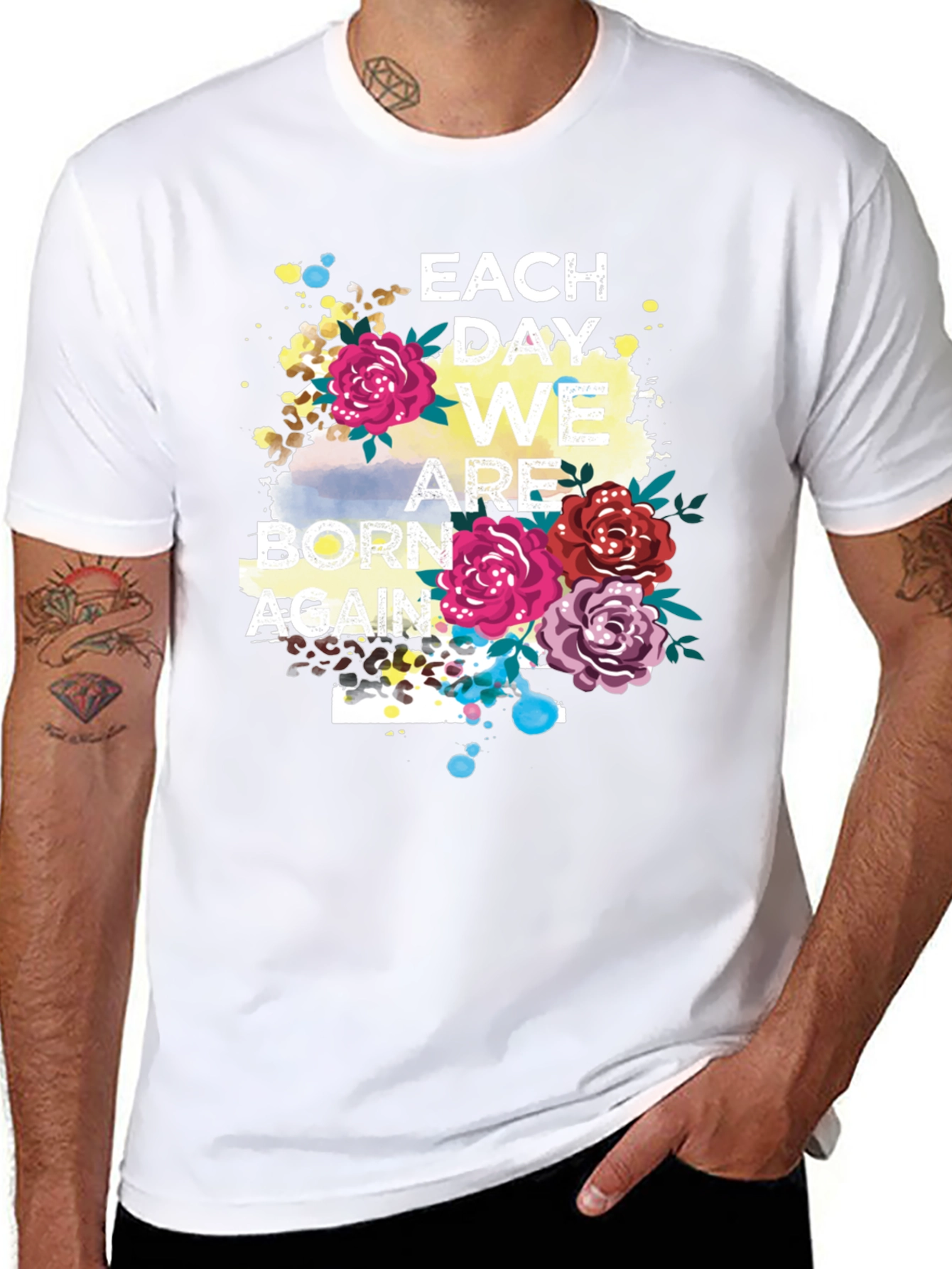 Each Day We Are Born Again Graphic Tee